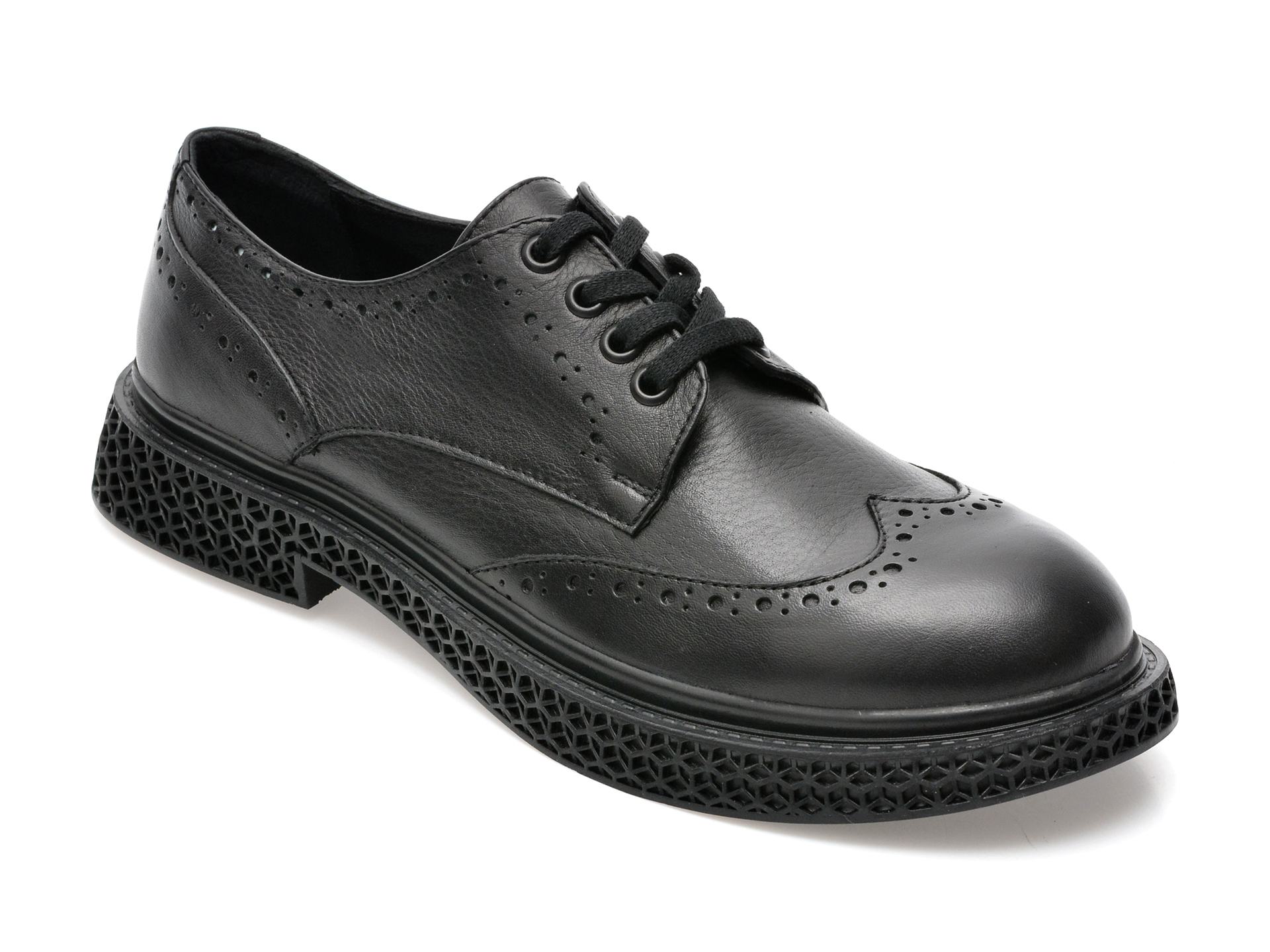 Pantofi PIANTA negri, 10523, din piele naturala /femei/pantofi imagine noua