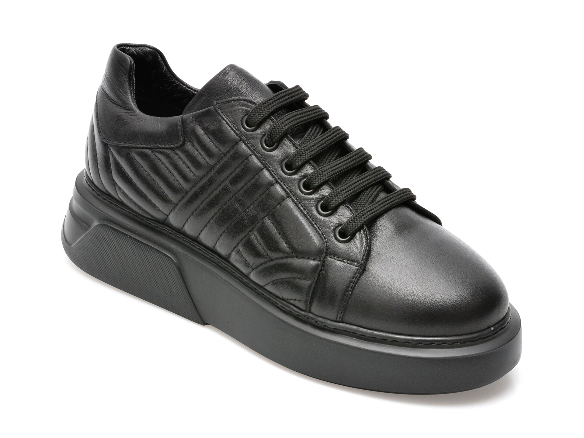 Pantofi PIANTA negri, 107231, din piele naturala /femei/pantofi imagine noua