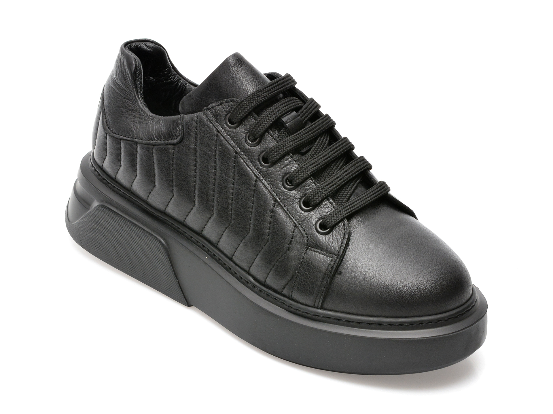 Pantofi PIANTA negri, 107232, din piele naturala /femei/pantofi imagine noua