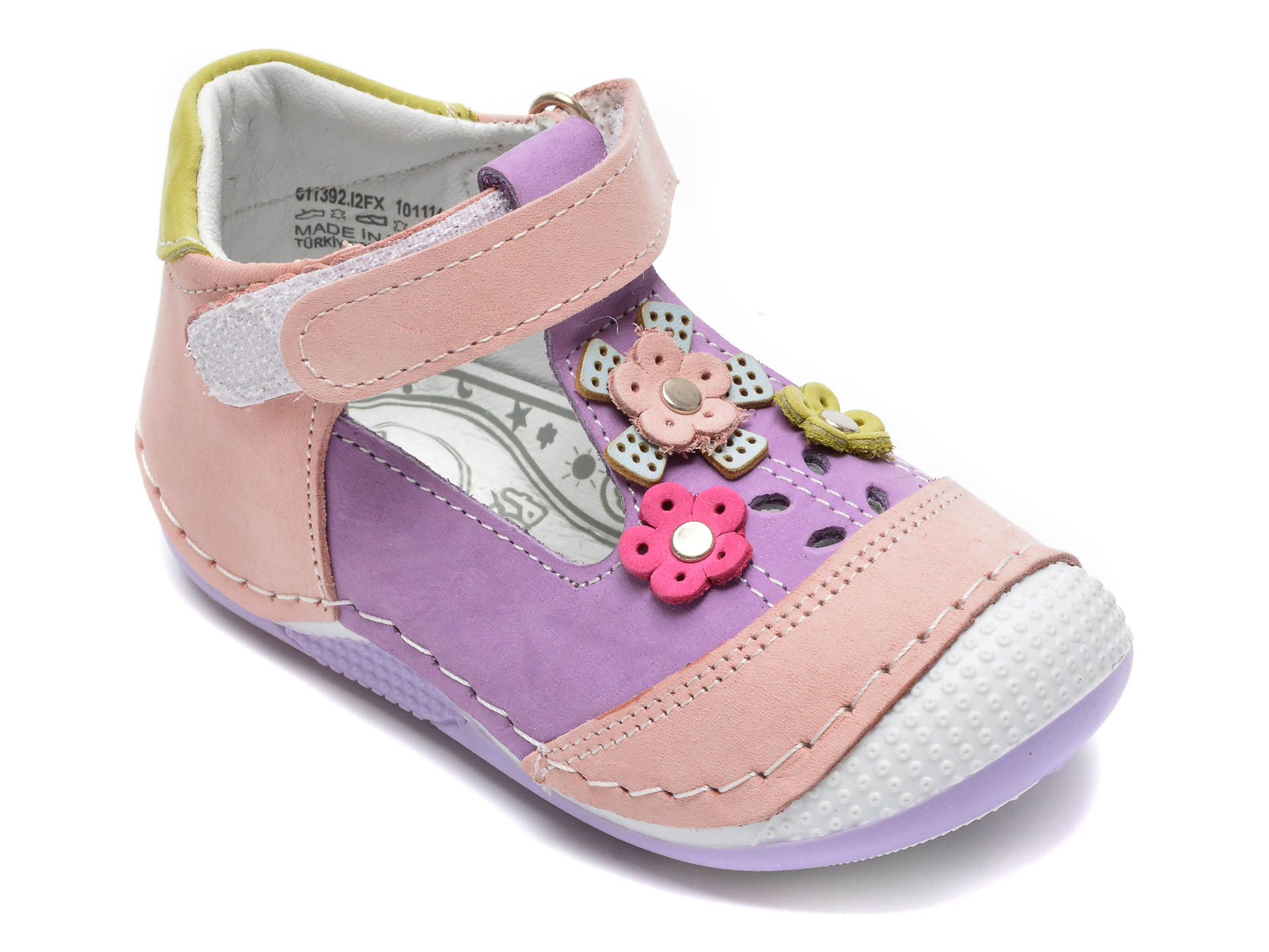 Pantofi POLARIS mov, 511392, din piele naturala /copii/incaltaminte