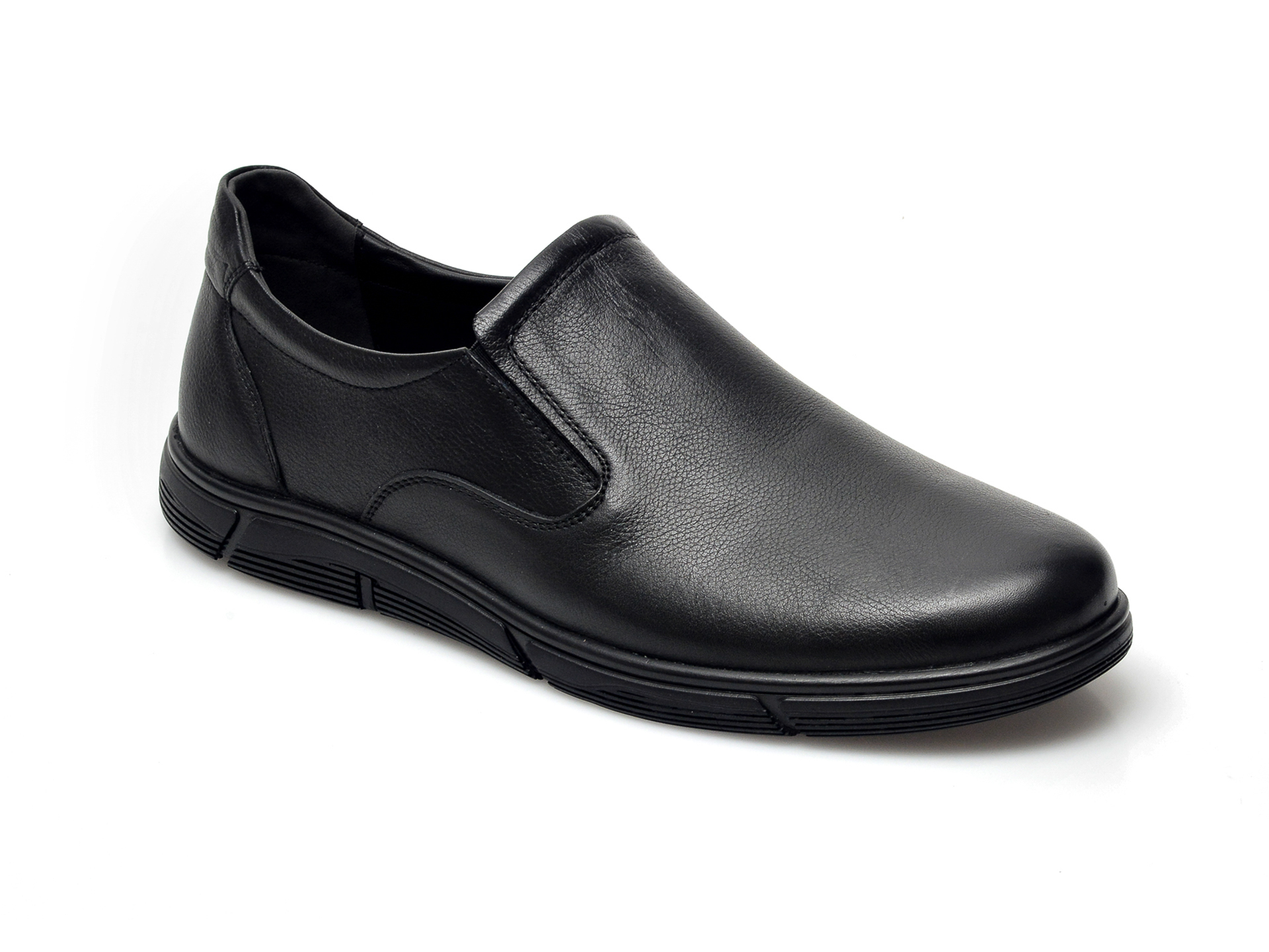 Pantofi POLARIS negri, 104060, din piele naturala /barbati/pantofi