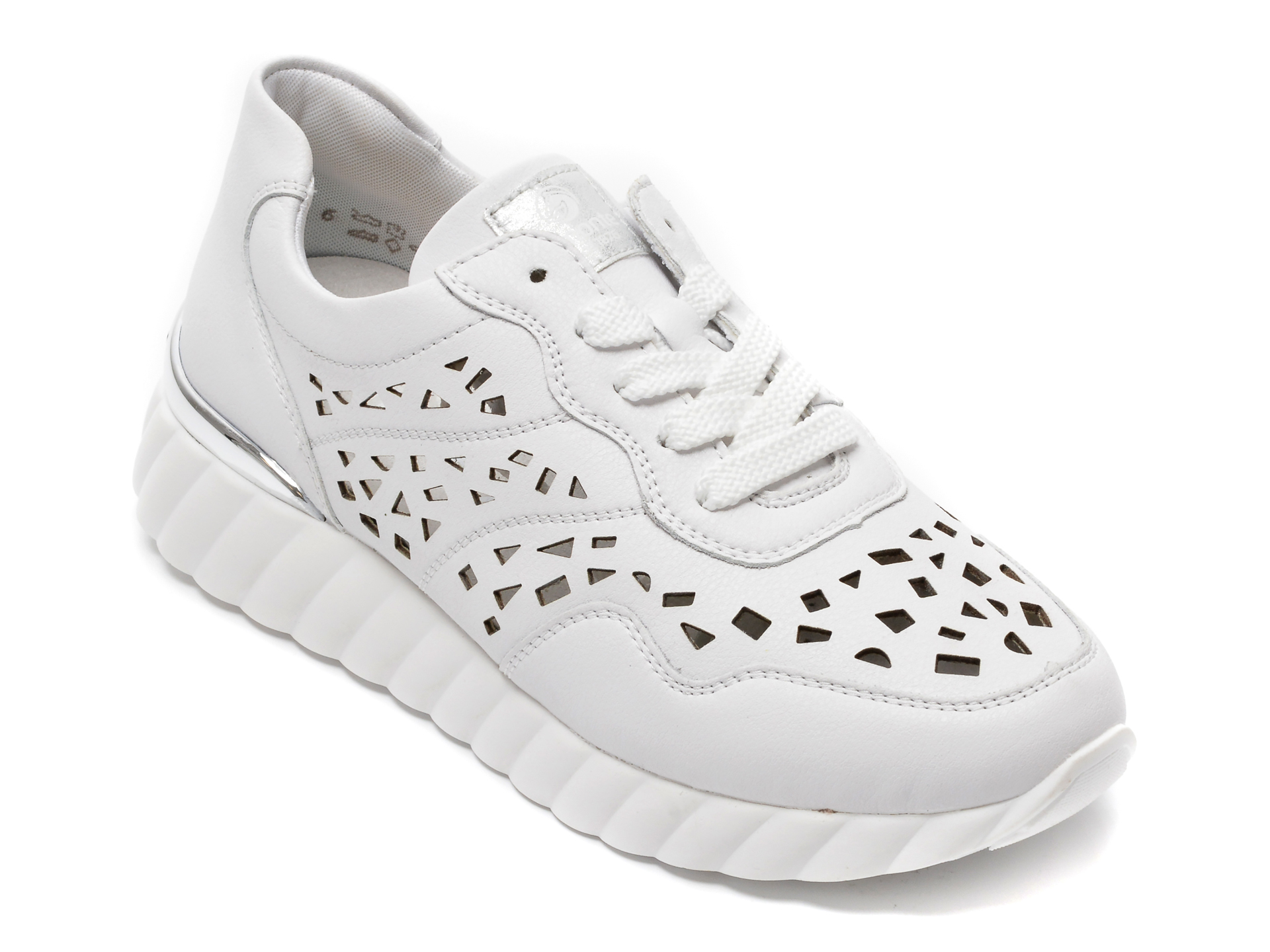 Pantofi REMONTE albi, D5909, din piele naturala otter.ro