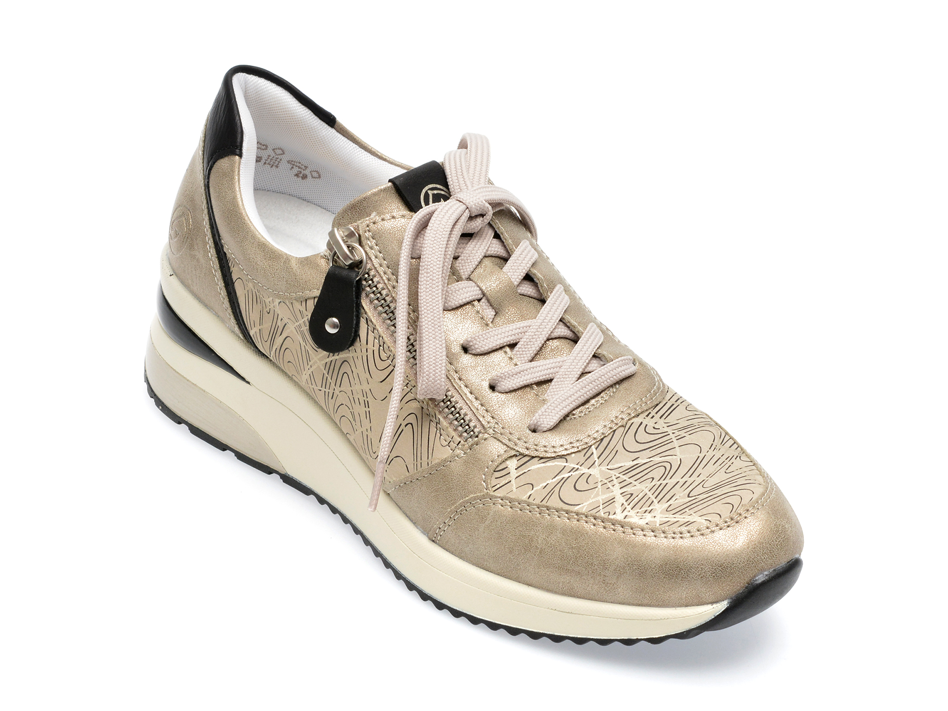 Pantofi REMONTE gri, D2400, din piele ecologica