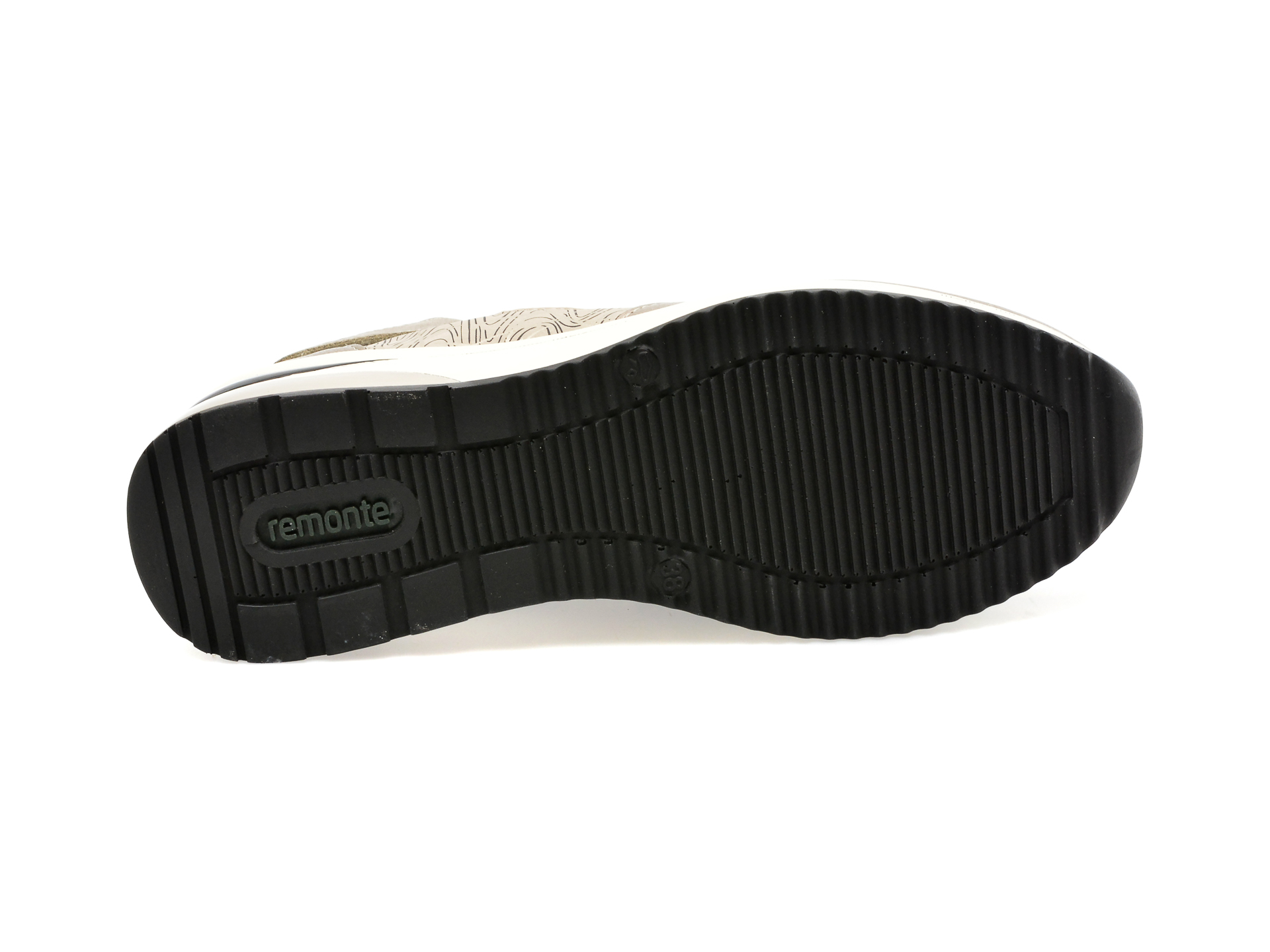 Pantofi REMONTE gri, D2411, din piele naturala