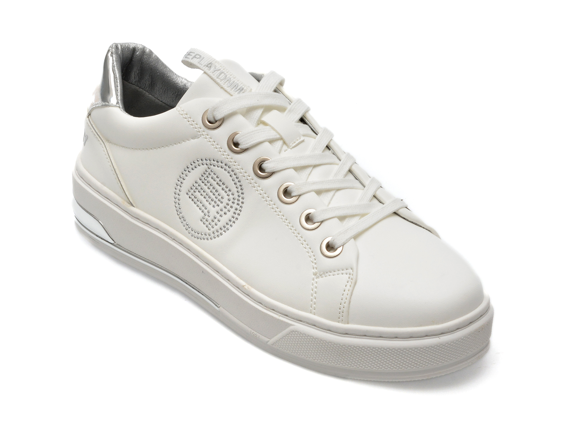 Pantofi REPLAY albi, BZ2412S, din piele ecologica /femei/pantofi imagine super redus 2022