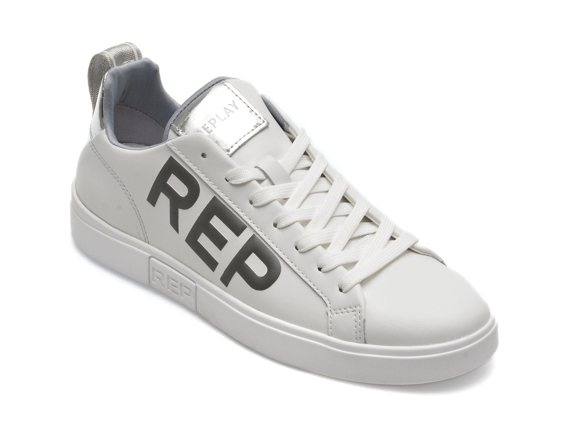 Pantofi REPLAY albi, WZ3S11L, din piele naturala /femei/pantofi imagine super redus 2022