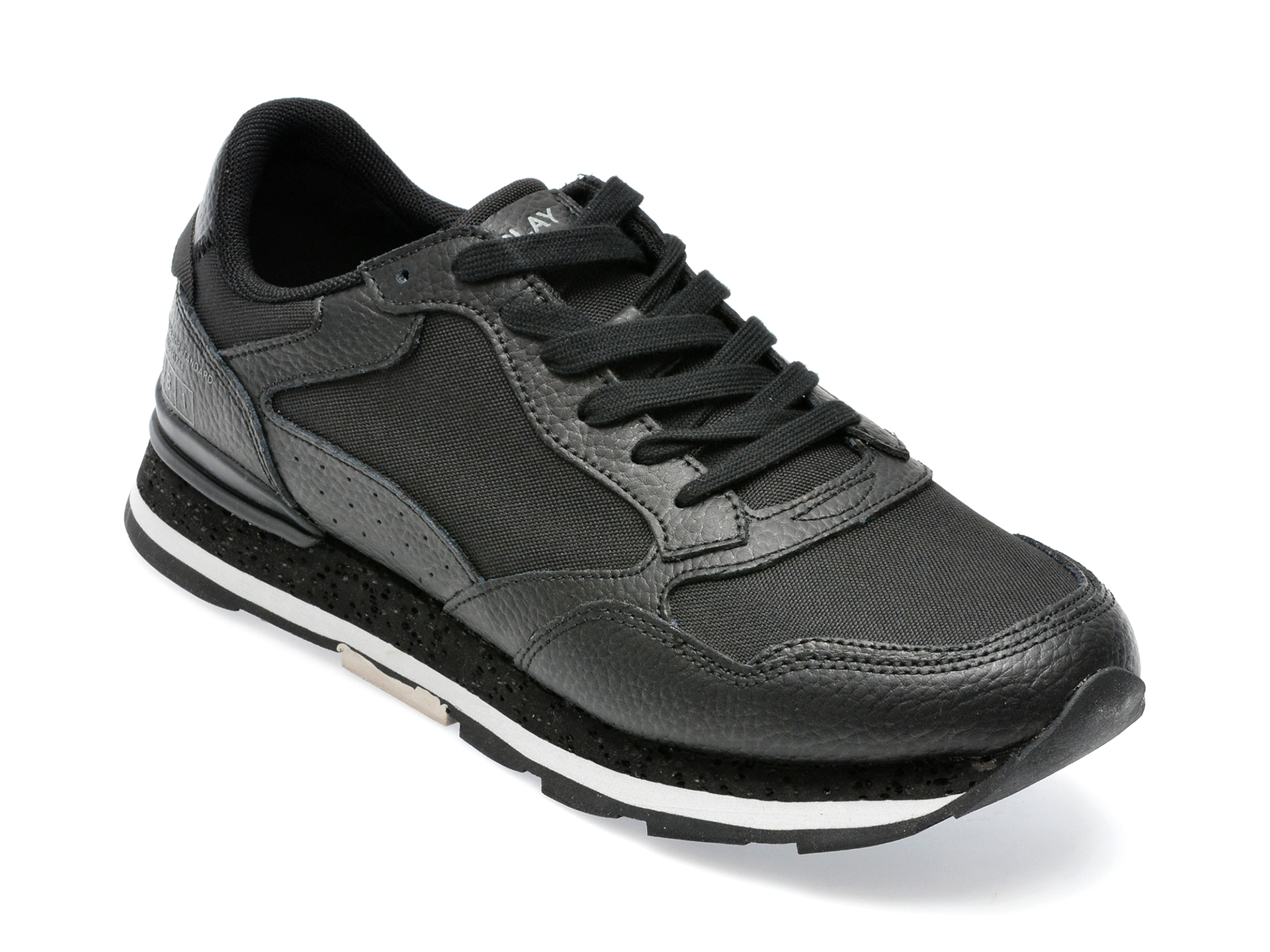 Pantofi REPLAY negri, MS6864L, din piele naturala otter.ro