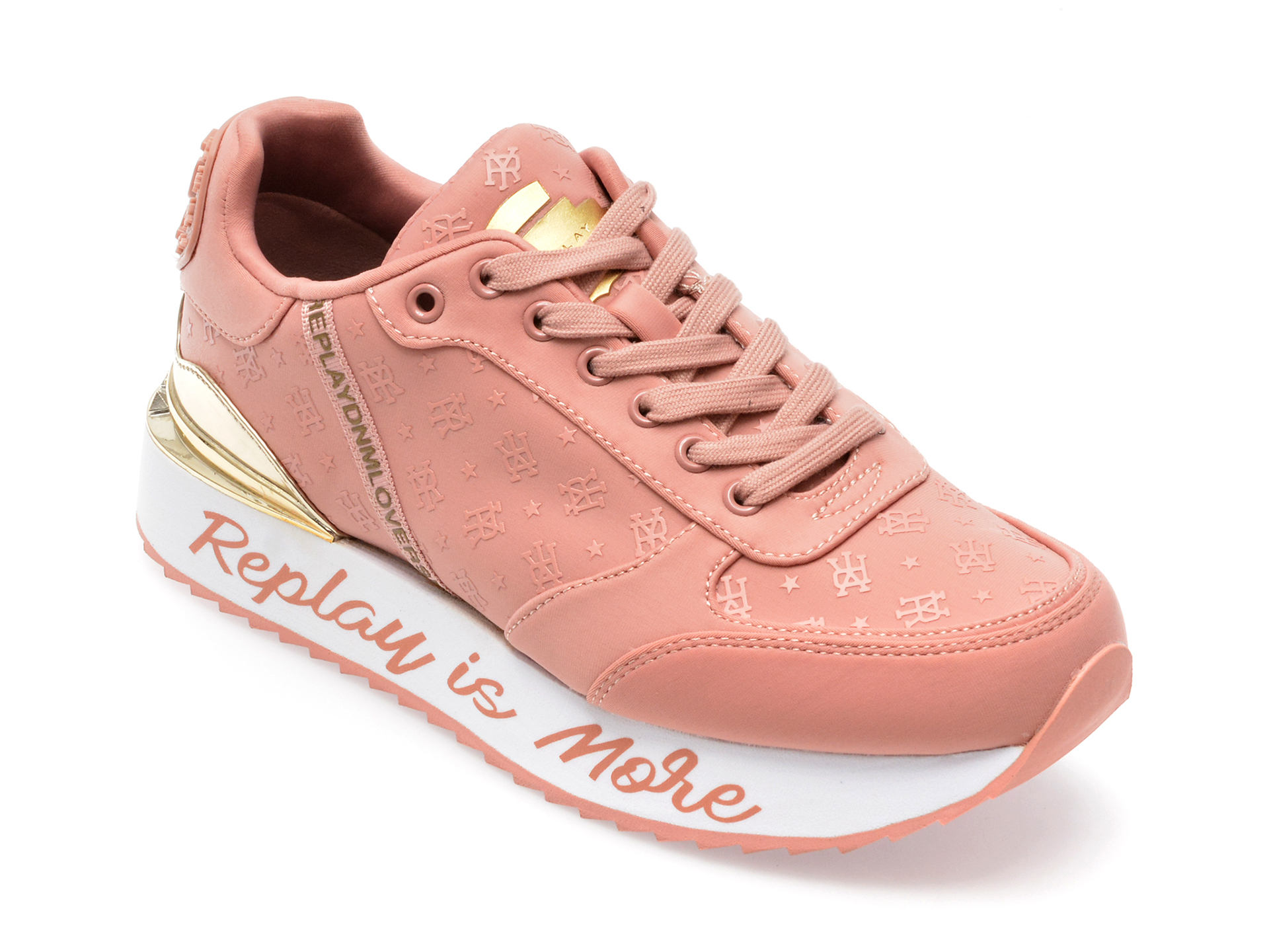 Pantofi REPLAY roz, WS6396T, din material textil