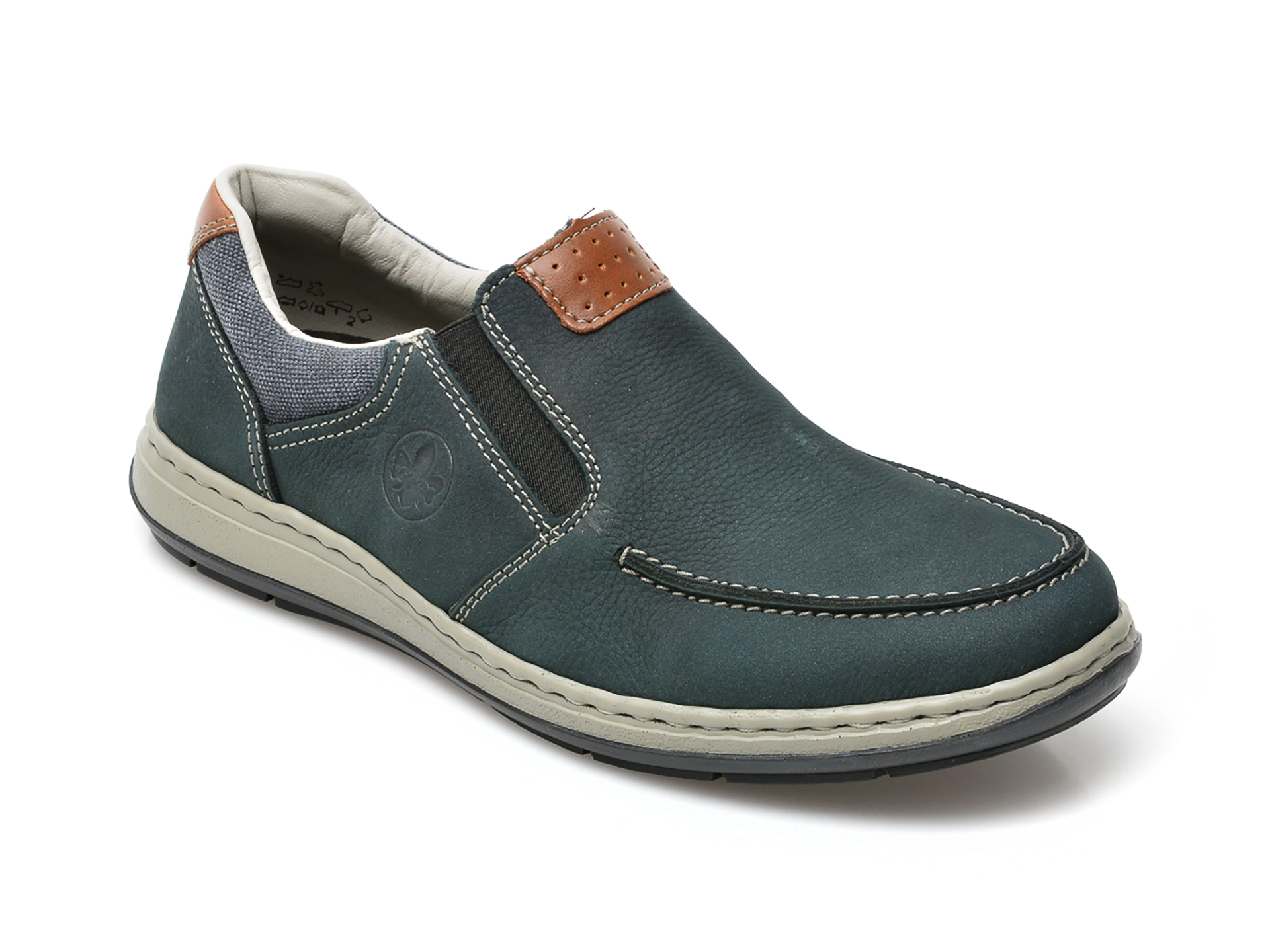 Pantofi RIEKER bleumarin, 17360, din piele naturala 2023 ❤️ Pret Super Black Friday otter.ro imagine noua 2022