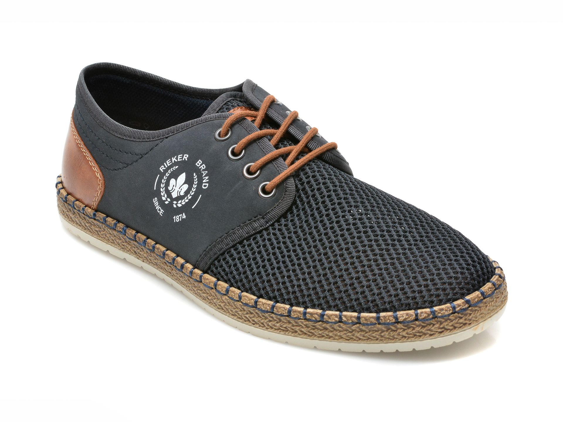 Pantofi RIEKER bleumarin, B5249, din material textil otter.ro