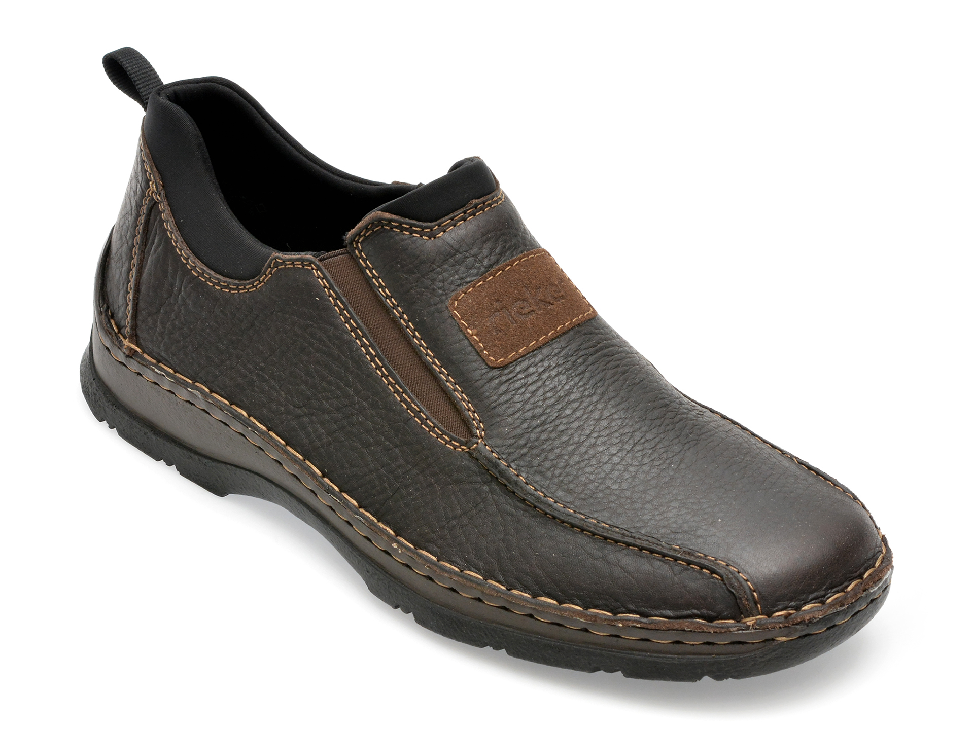 Pantofi RIEKER maro, 5363, din piele naturala /barbati/pantofi imagine noua