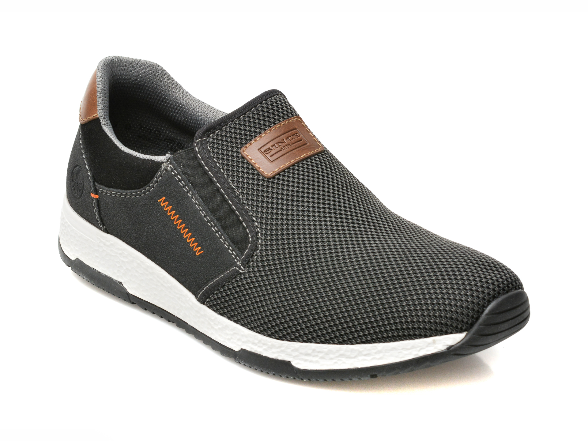 Pantofi sport GRYXX negri, 80558, din material textil si piele naturala Gryxx