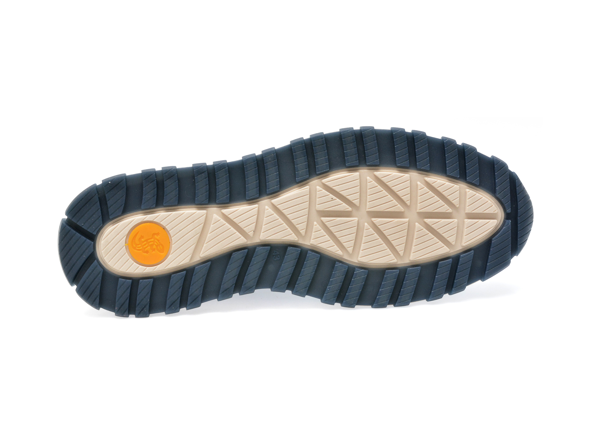 Pantofi SALAMANDER bleumarin, 48802, din piele intoarsa si material textil