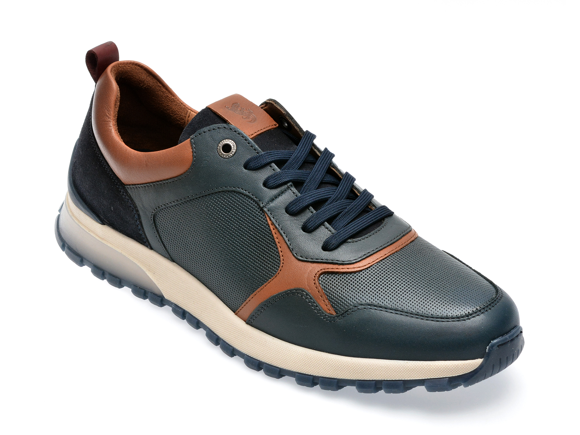 Pantofi SALAMANDER bleumarin, 48803, din piele naturala /barbati/pantofi imagine super redus 2022
