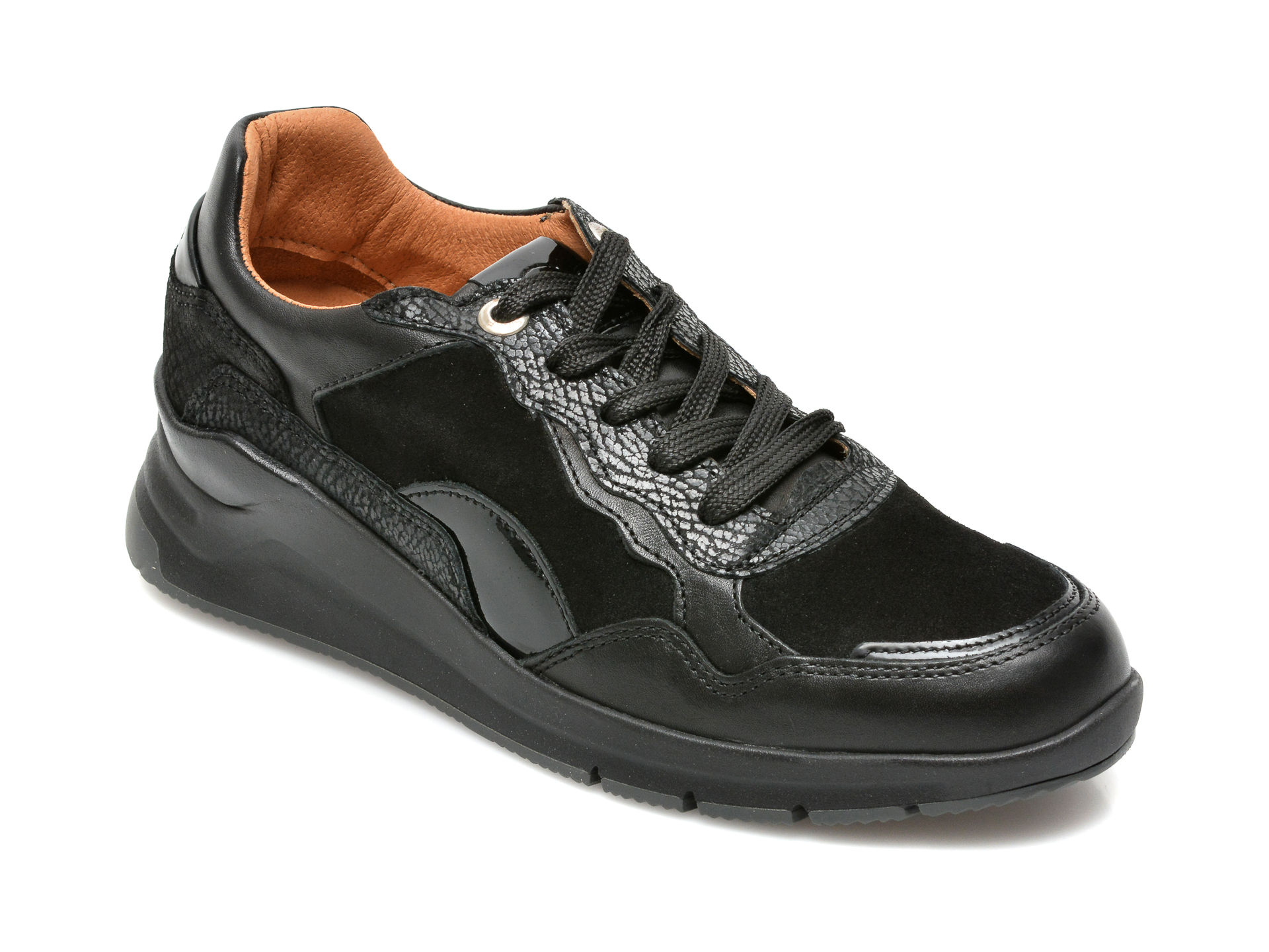 Pantofi SALAMANDER negri, 34504, din piele naturala otter.ro imagine noua