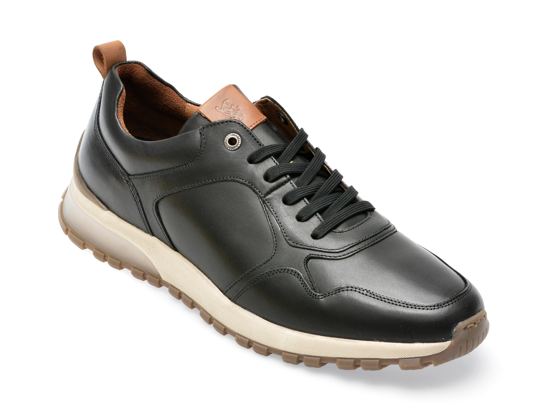 Pantofi SALAMANDER negri, 48803, din piele naturala /barbati/pantofi