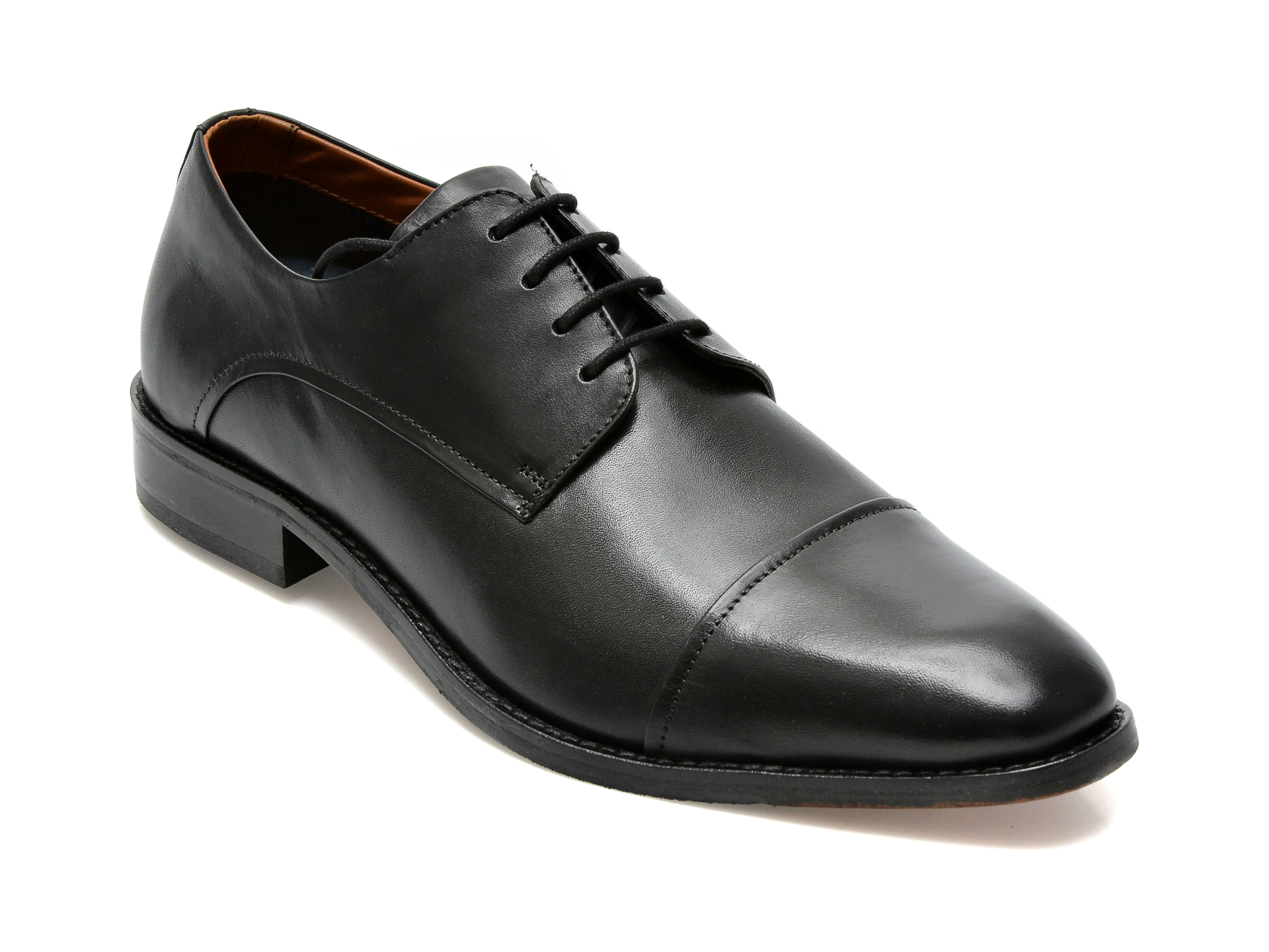 Pantofi SALAMANDER negri, 66602, din piele naturala /barbati/pantofi imagine noua
