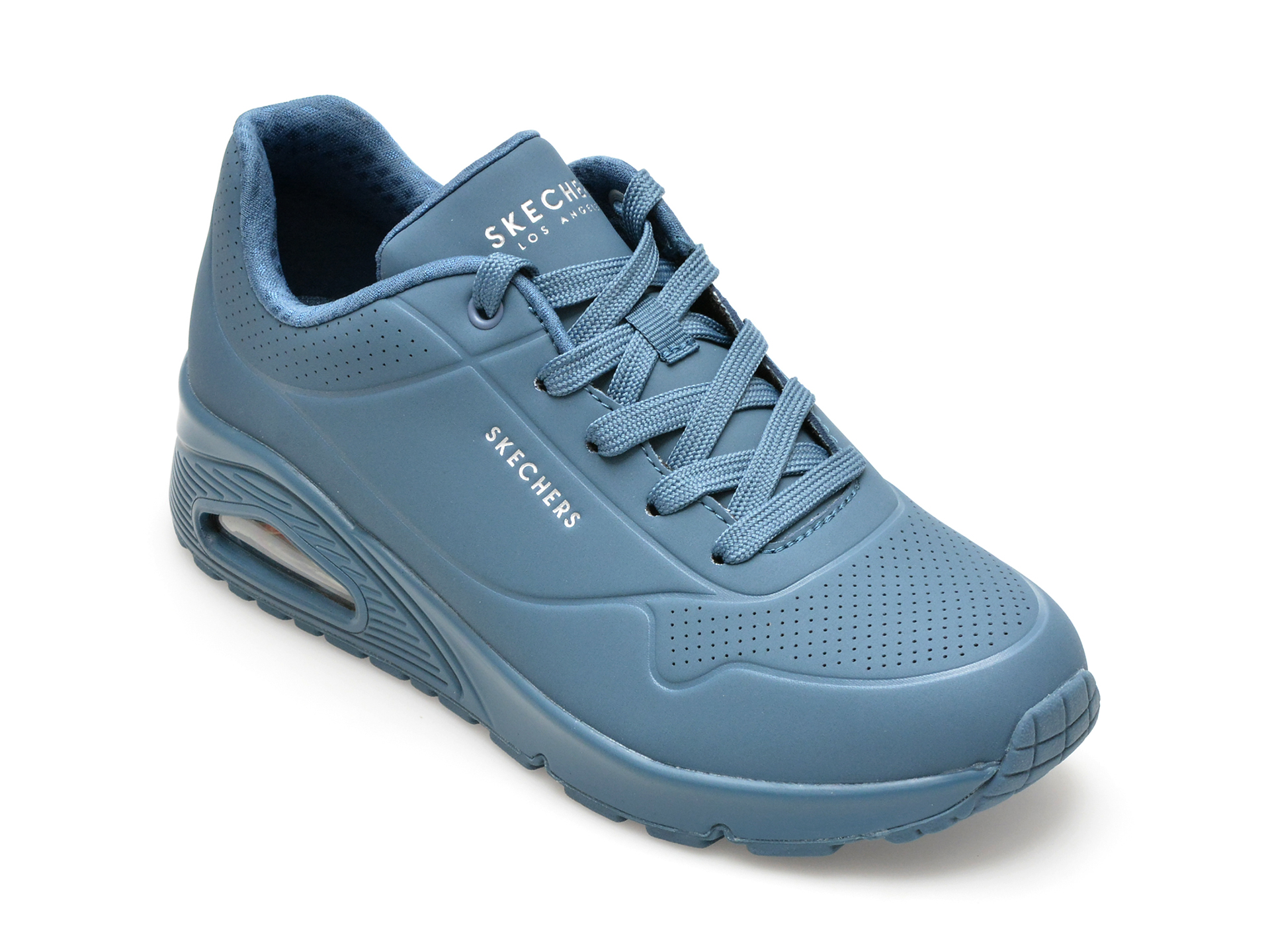 Pantofi SKECHERS albastri, 73690, din piele ecologica