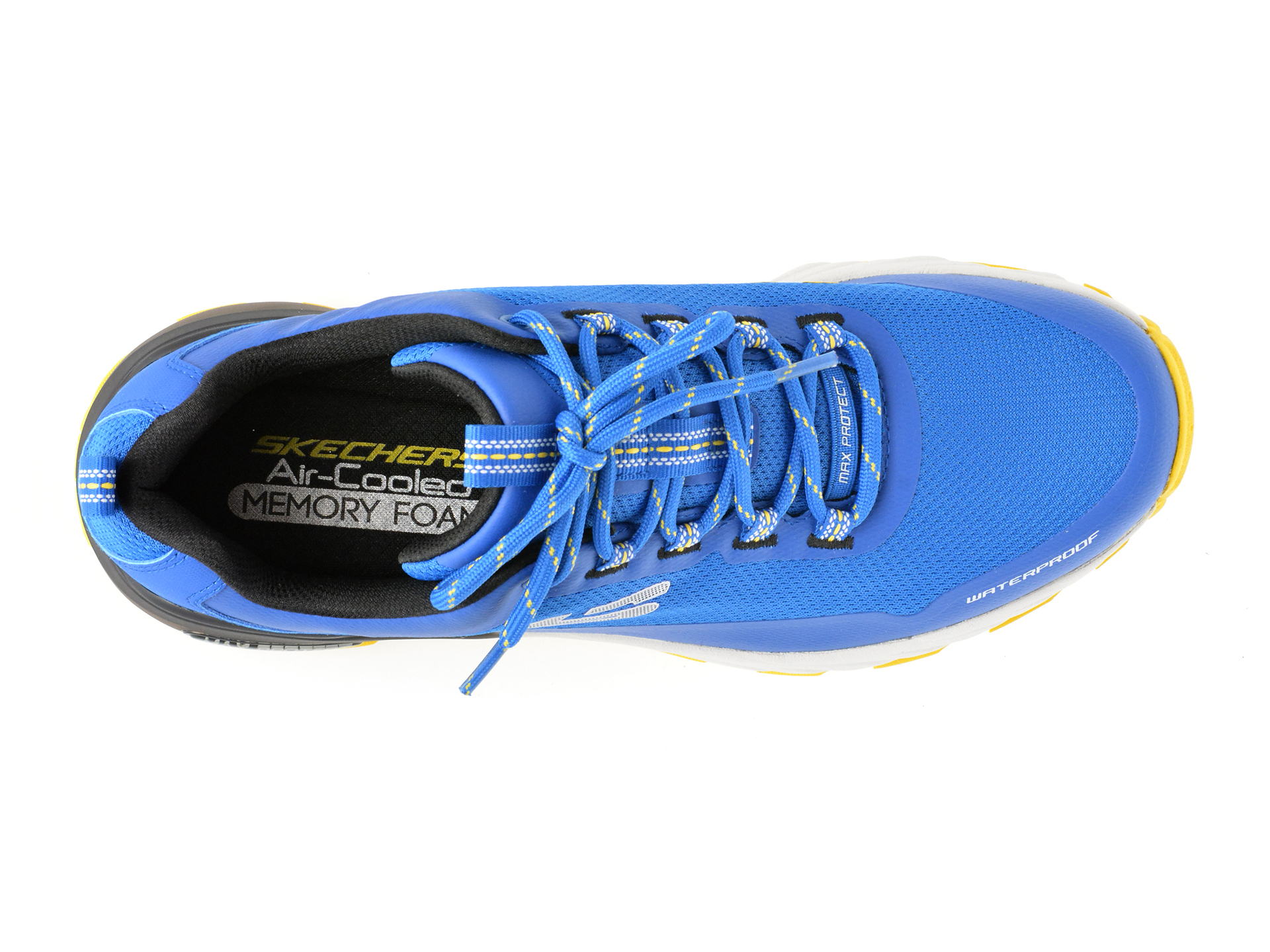 Poze Pantofi SKECHERS albastri, MAX PROTECT, din material textil