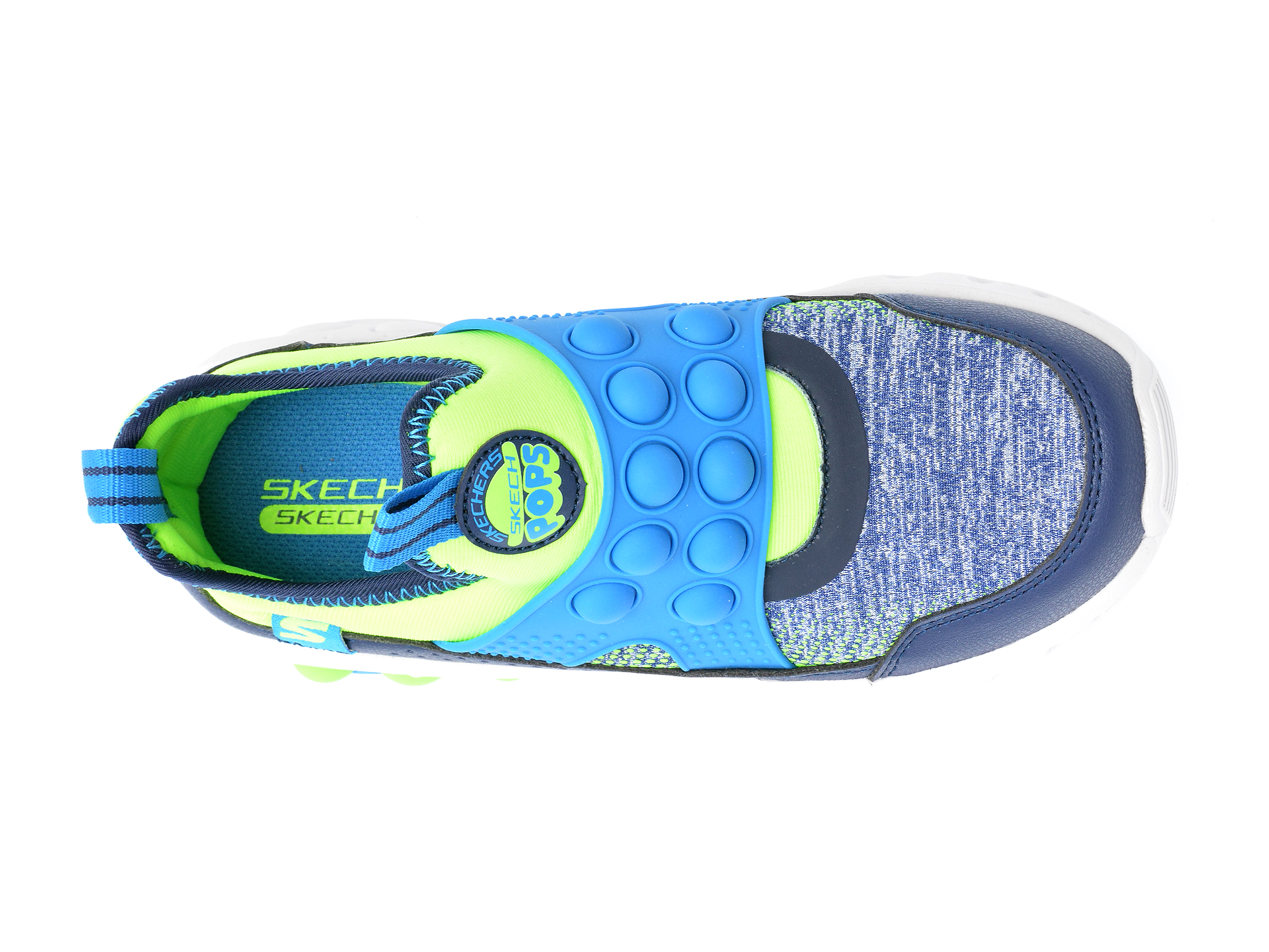 Pantofi SKECHERS albastri, SKECH POPS, din material textil - 6