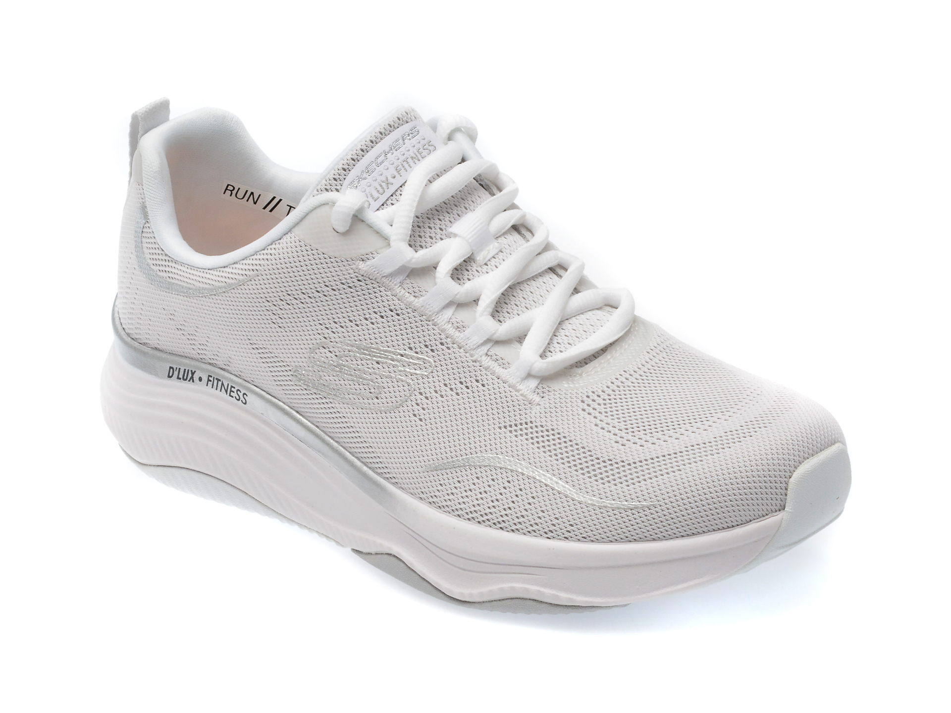 Pantofi SKECHERS albi, D LUX FITNESS, din material textil Answear 2023-06-09