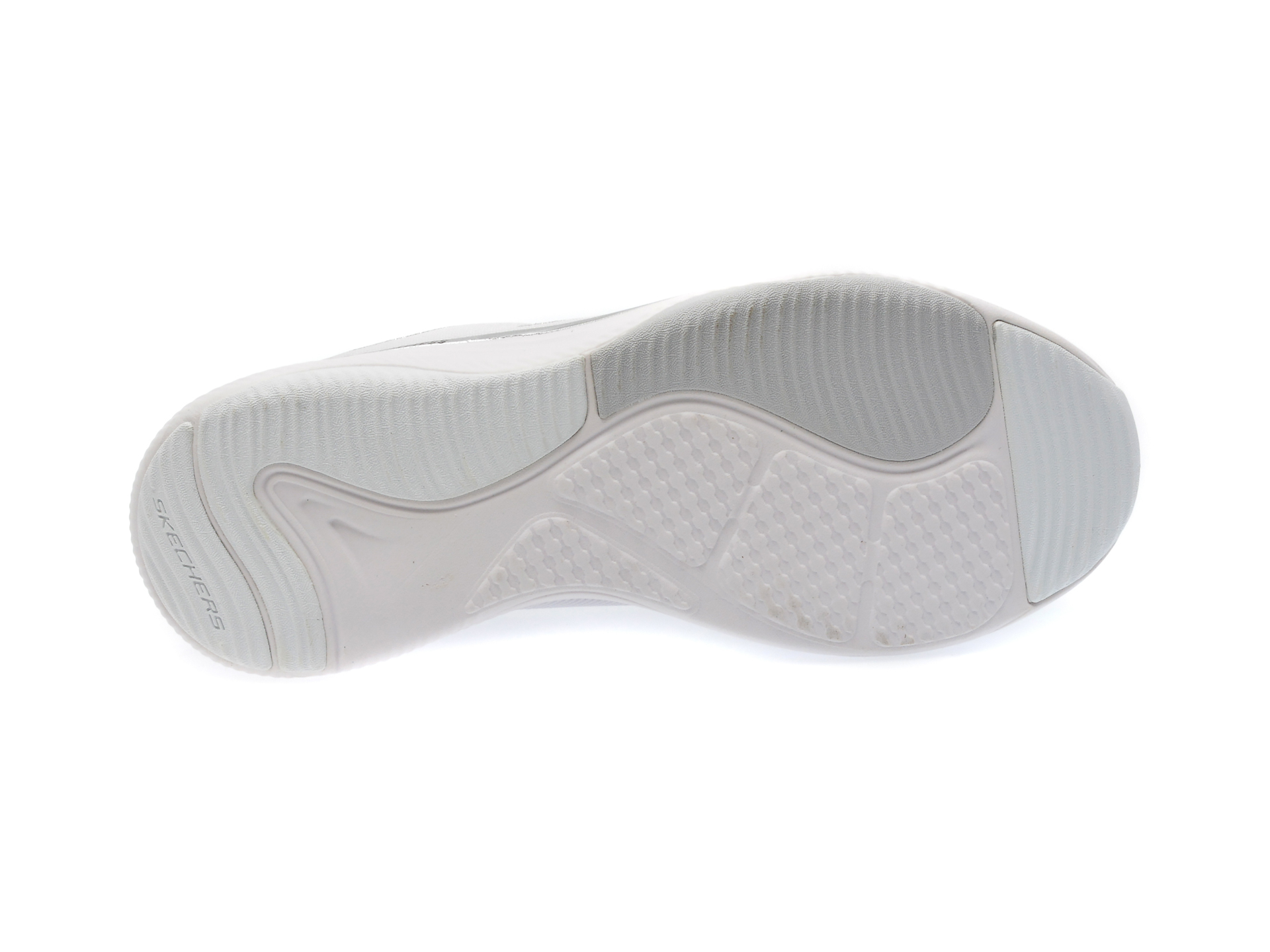 Pantofi SKECHERS albi, D LUX FITNESS, din material textil