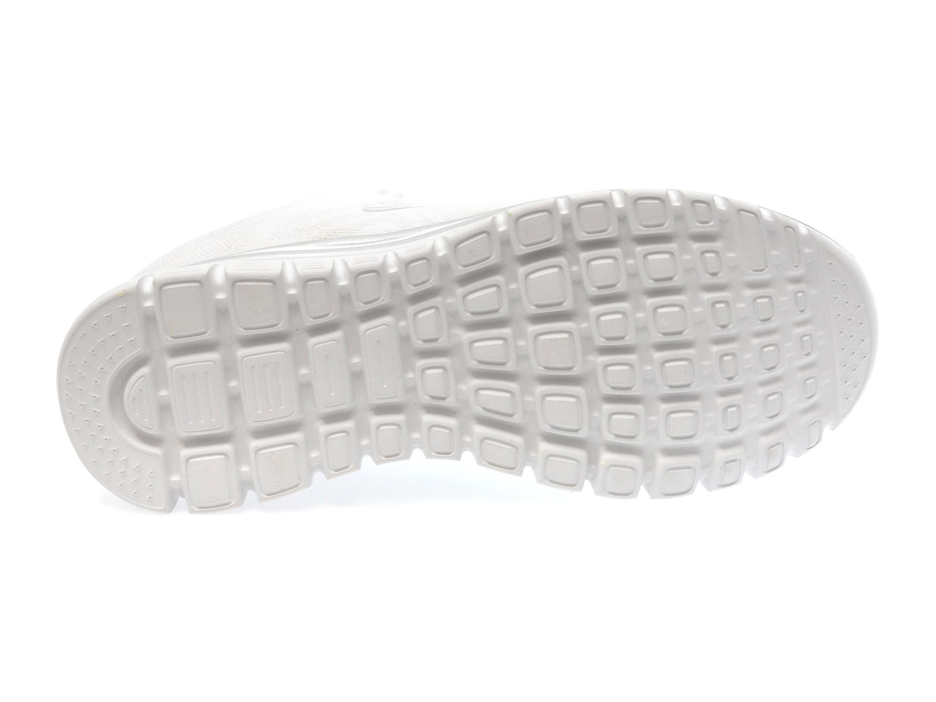 Pantofi SKECHERS albi, GRACEFUL-GET CONNECT, din piele ecologica