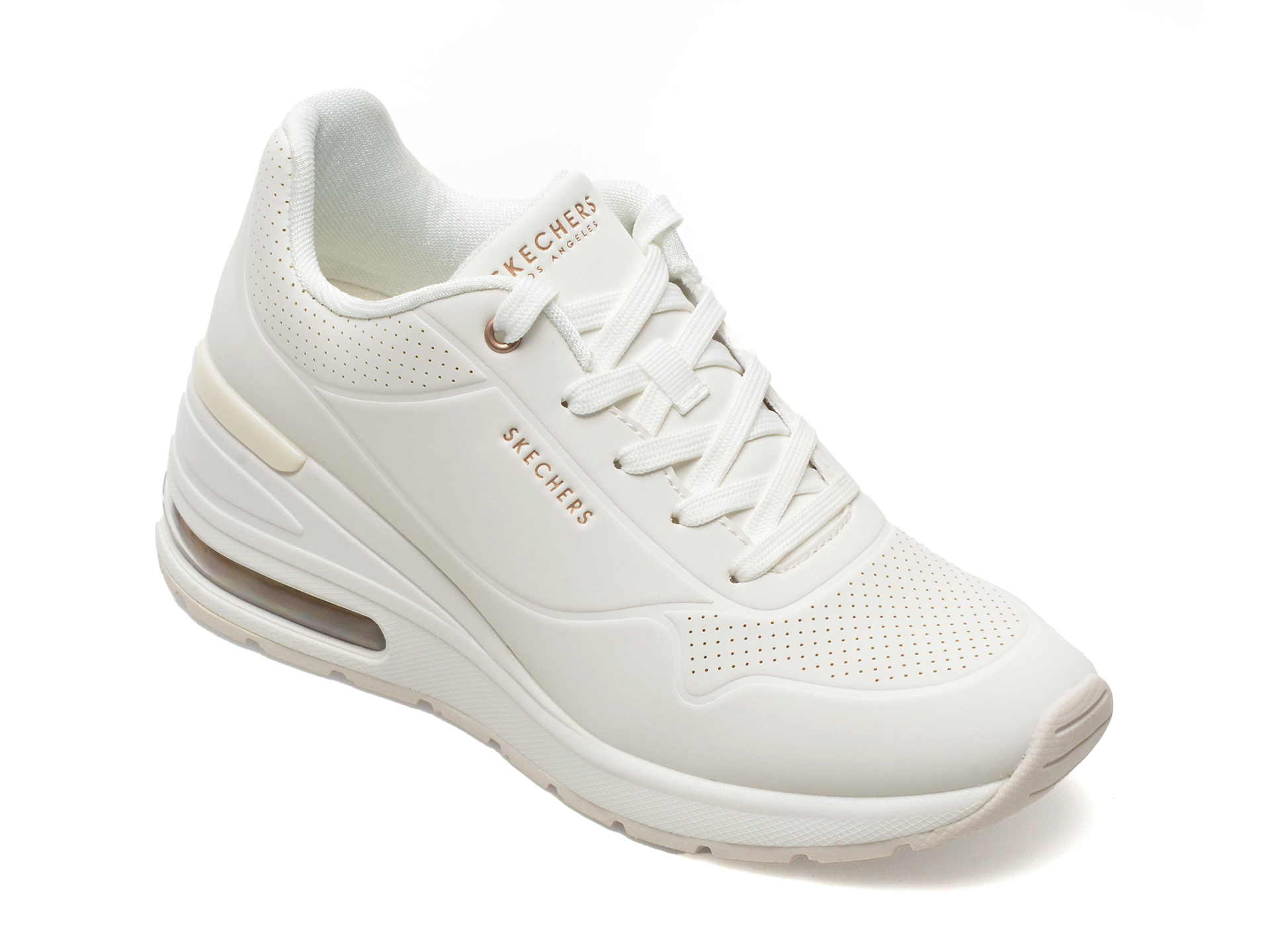 Pantofi SKECHERS albi, MILLION AIR, din piele ecologica Answear 2023-05-30