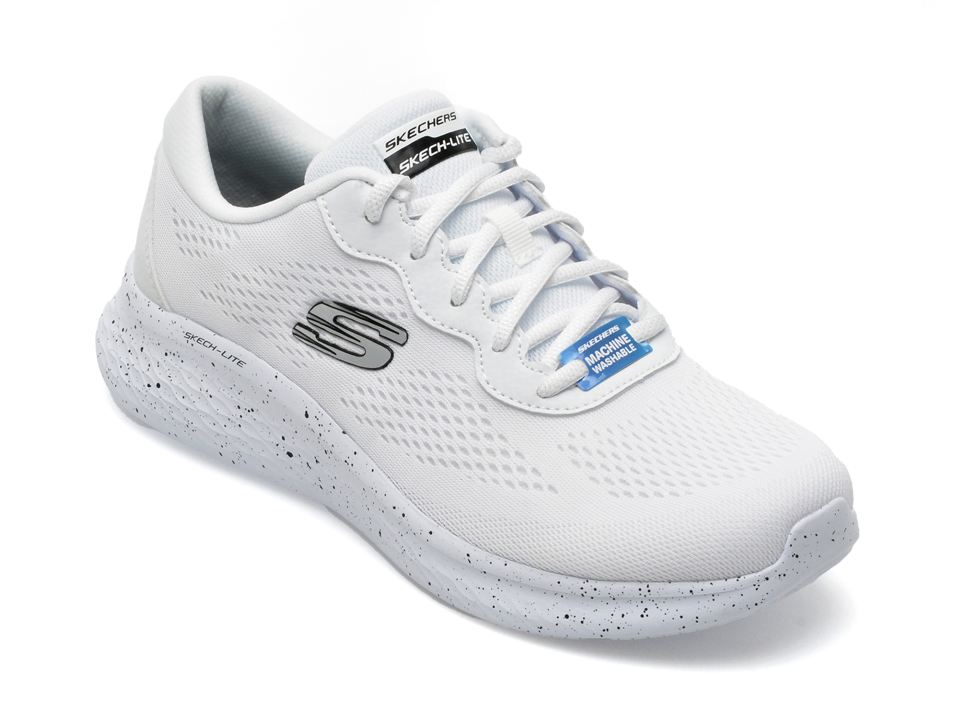 Pantofi SKECHERS albi, SKECH-LITE PRO, din material textil si piele ecologica femei 2023-03-21