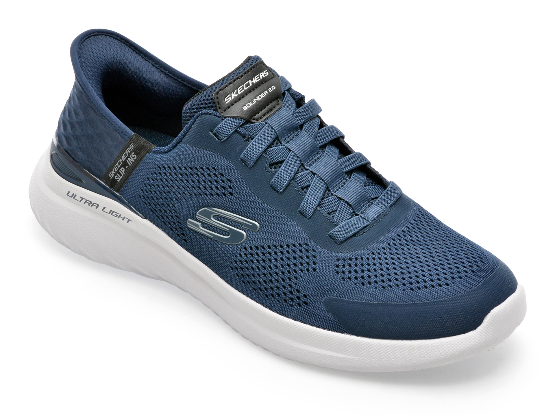 Pantofi SKECHERS bleumarin, BOUNDER 2, din material textil
