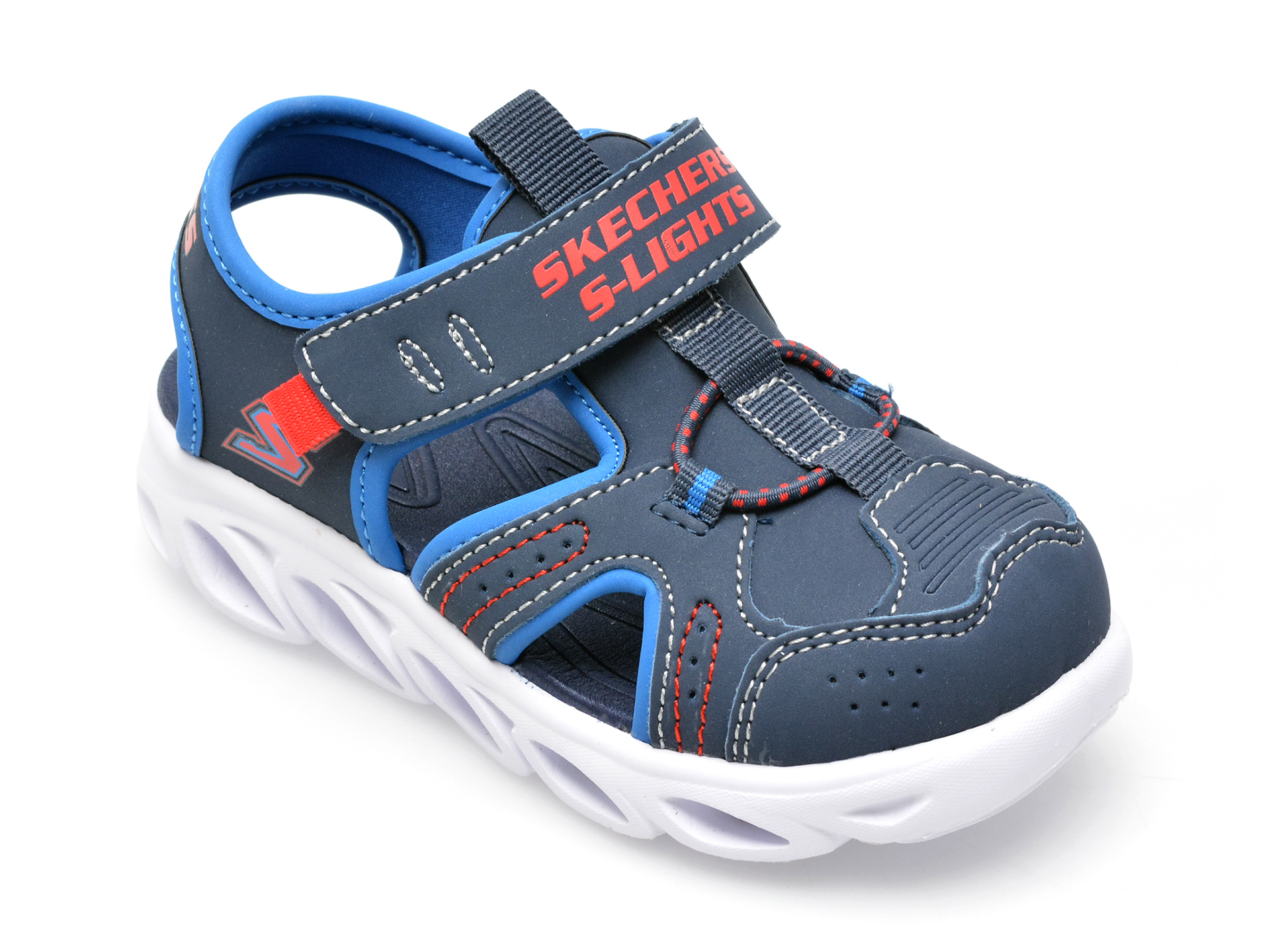Pantofi SKECHERS bleumarin, HYPNO-SPLASH, din piele ecologica /copii/incaltaminte