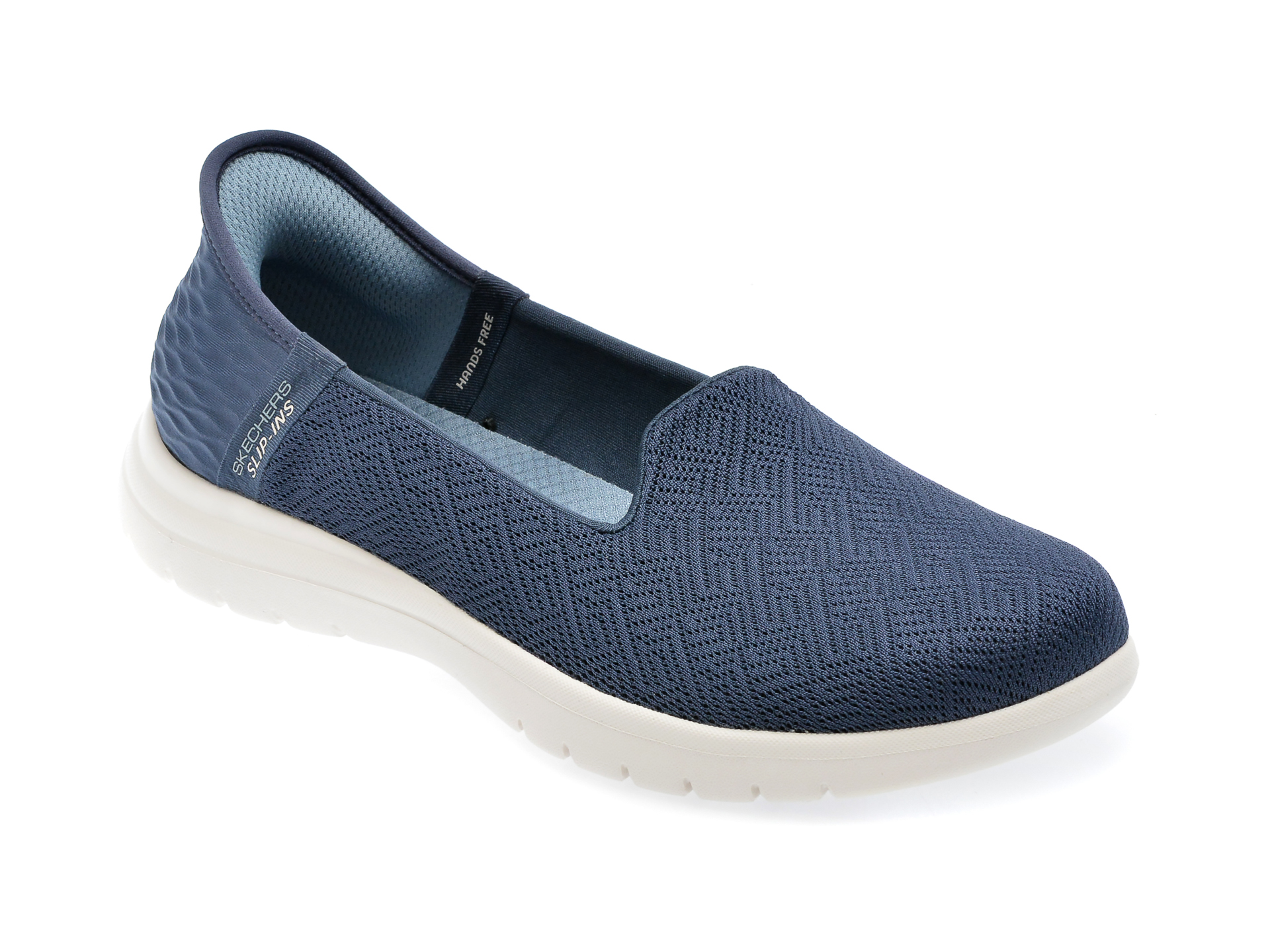 Pantofi SKECHERS bleumarin, ON-THE-GO FLEX, din material textil /femei/pantofi imagine super redus 2022