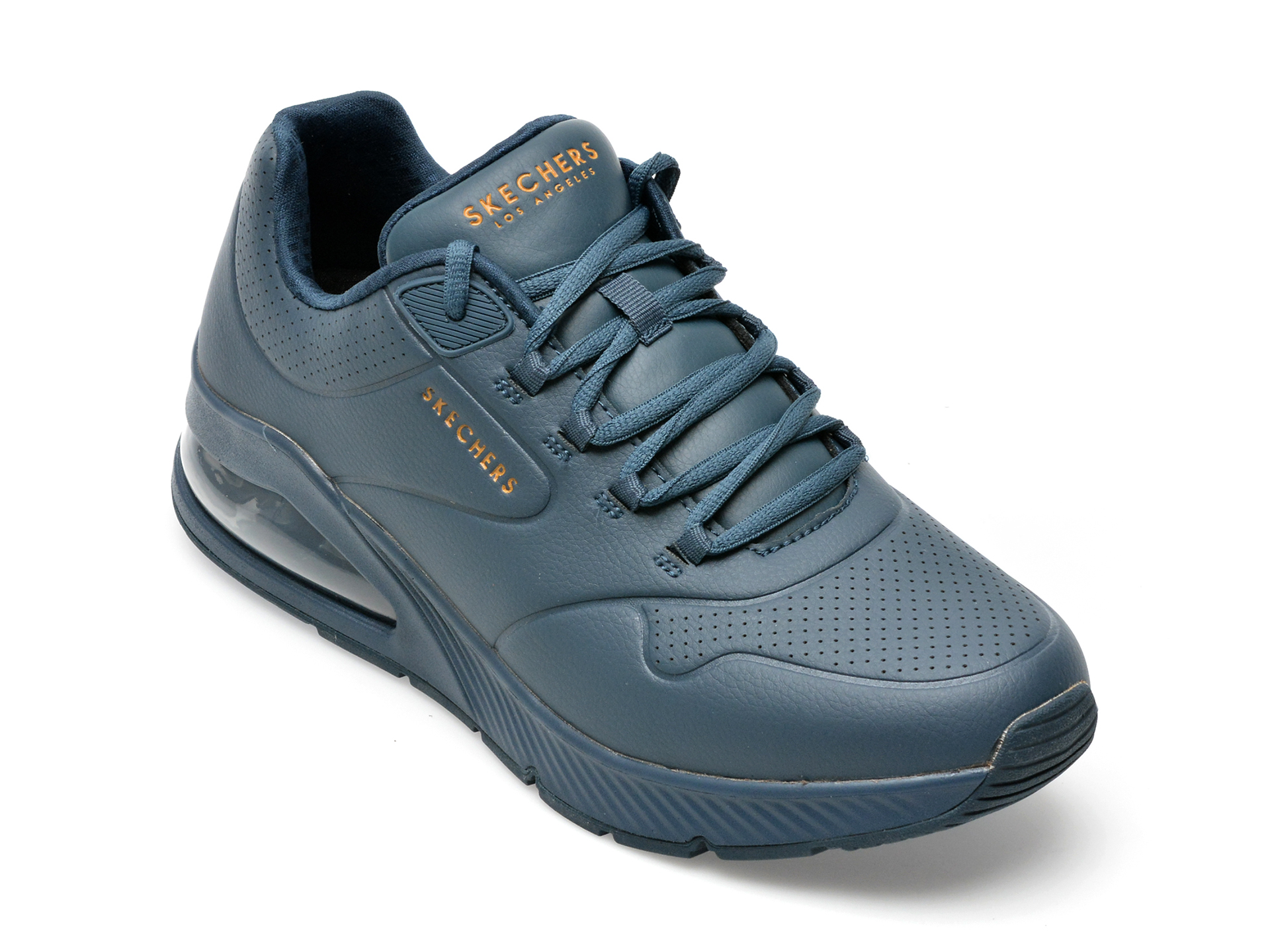 Pantofi SKECHERS bleumarin, UNO 2, din piele ecologica /barbati/pantofi imagine super redus 2022