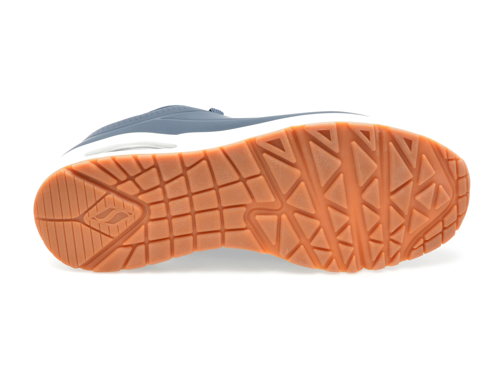 Pantofi SKECHERS bleumarin, UNO-STAND ON AIR, din piele ecologica