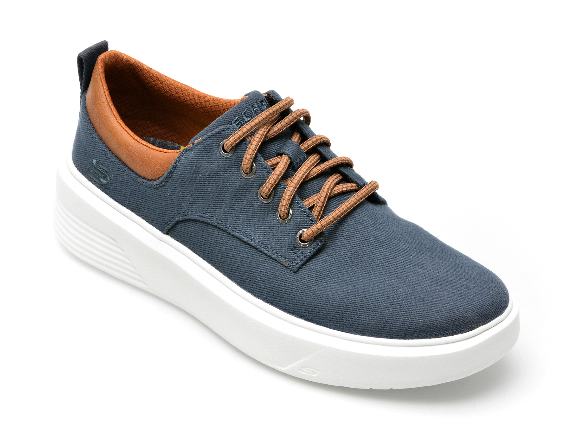 Pantofi SKECHERS bleumarin, VIEWSON, din material textil /barbati/pantofi imagine super redus 2022