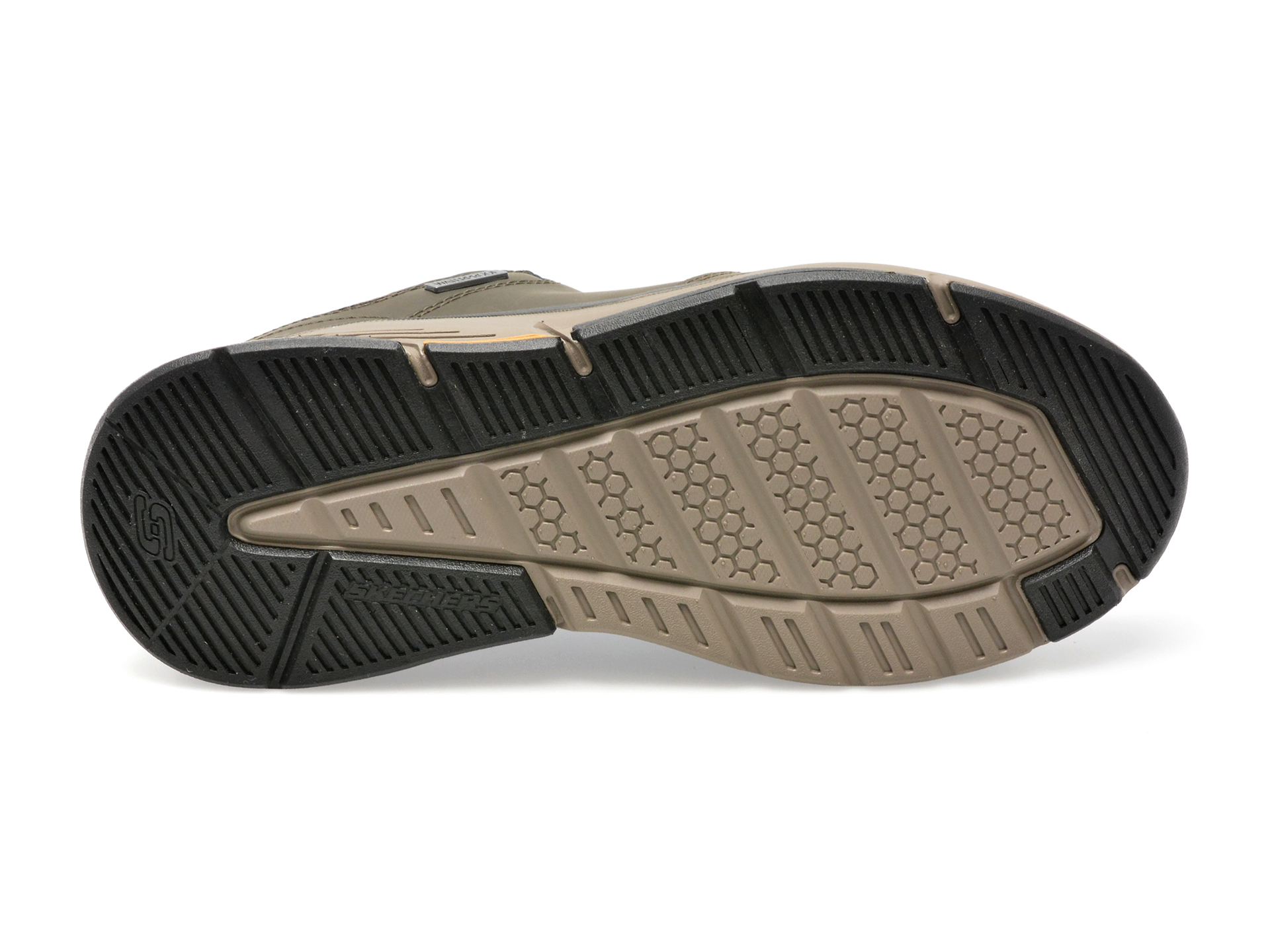 Pantofi SKECHERS kaki, BENAGO, din piele naturala