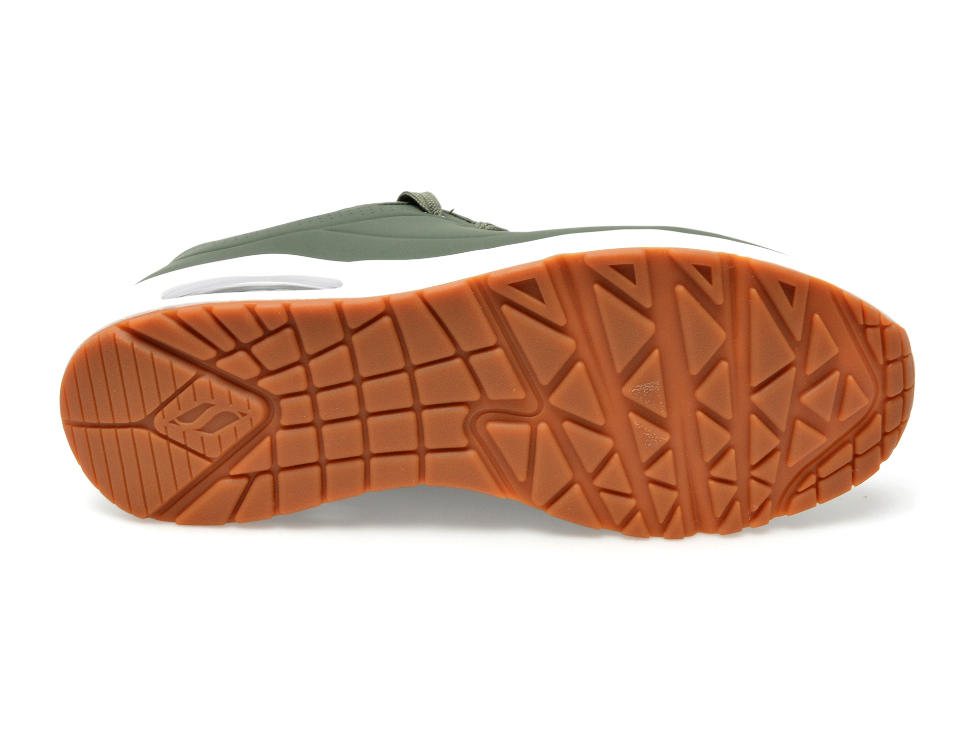 Pantofi SKECHERS kaki, UNO, din piele ecologica