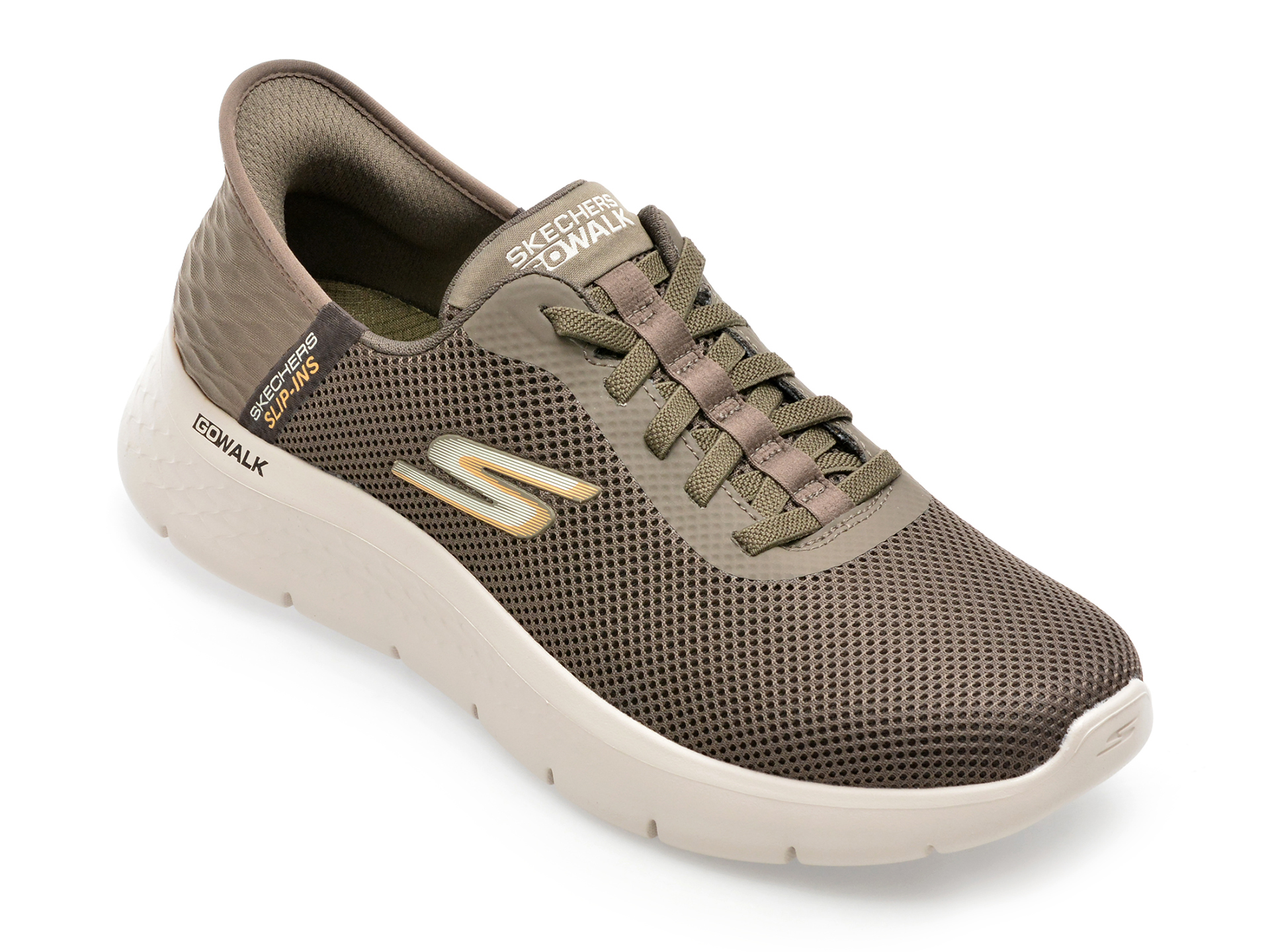 Pantofi SKECHERS maro, GO WALK FLEX, din material textil /barbati/pantofi