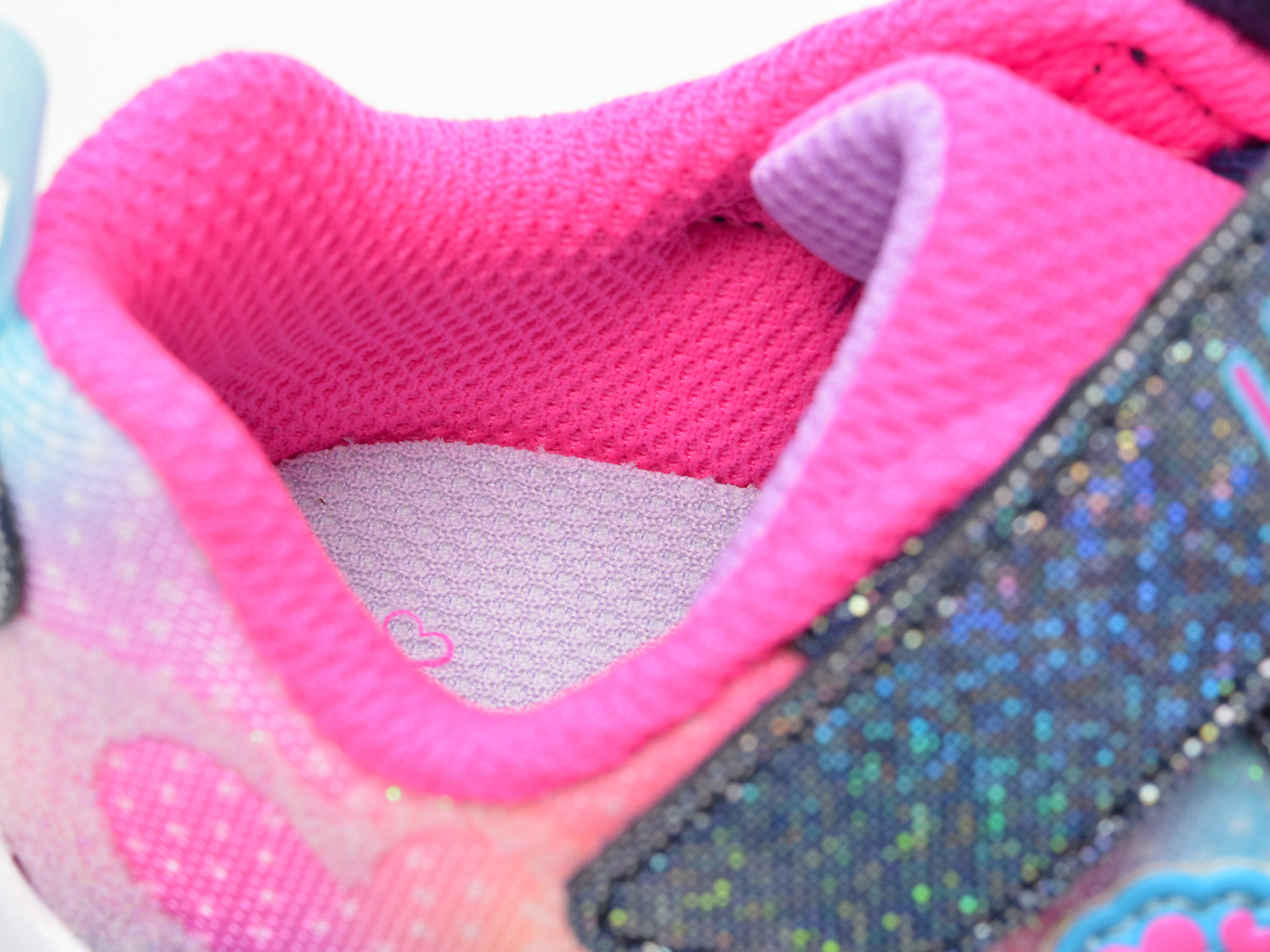 Pantofi SKECHERS multicolor, FLUTTER HEART LIGHTS, din material textil si piele ecologica - 2