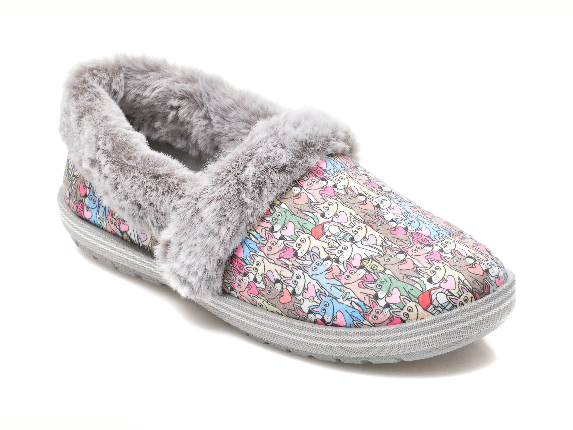 Pantofi SKECHERS multicolori, TOO COZY, din material textil otter.ro
