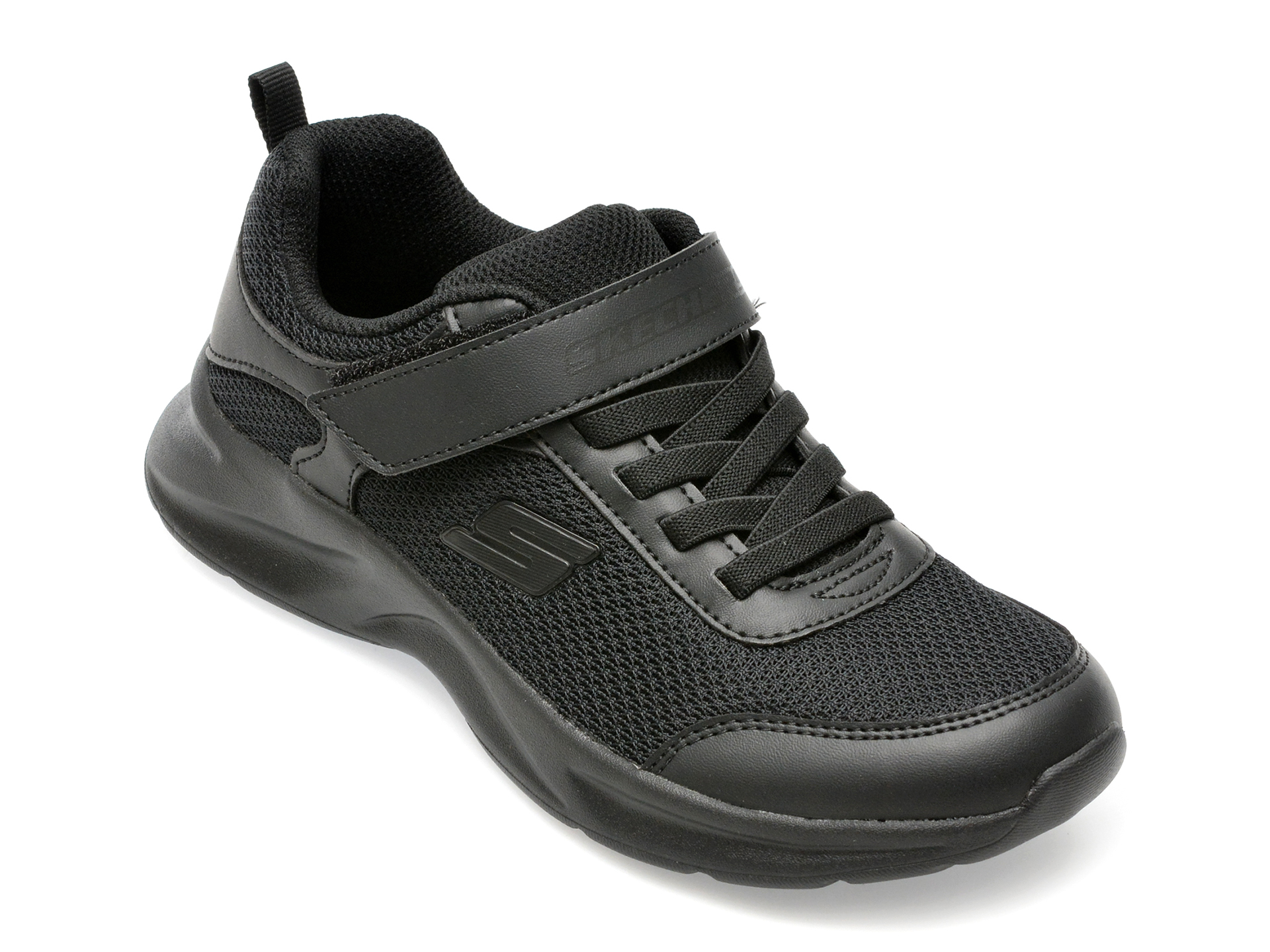 Pantofi SKECHERS negri, 405110L, din material textil /copii/incaltaminte imagine super redus 2022