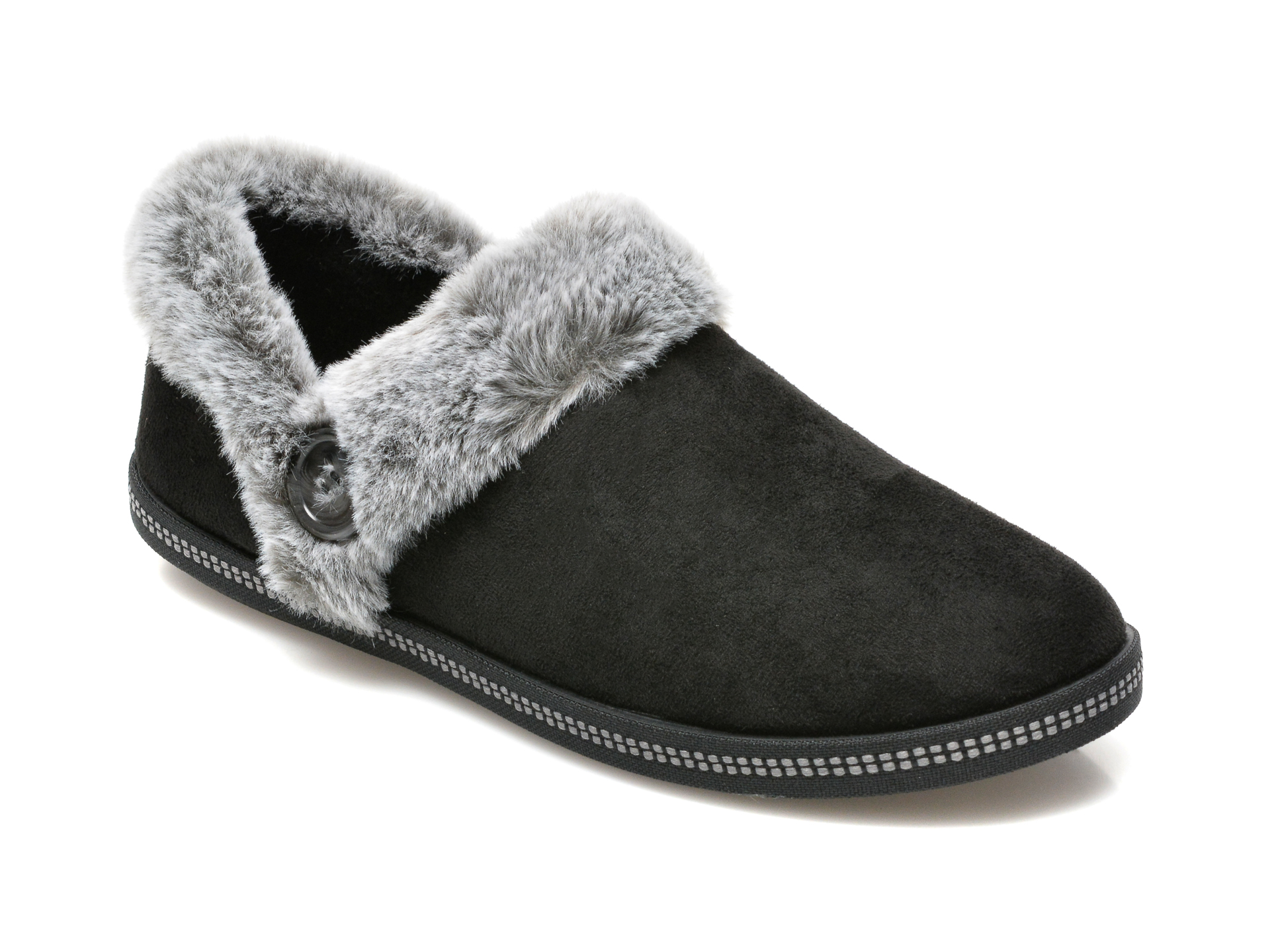 Pantofi SKECHERS negri, COZY CAMPFIRE, din material textil otter imagine noua