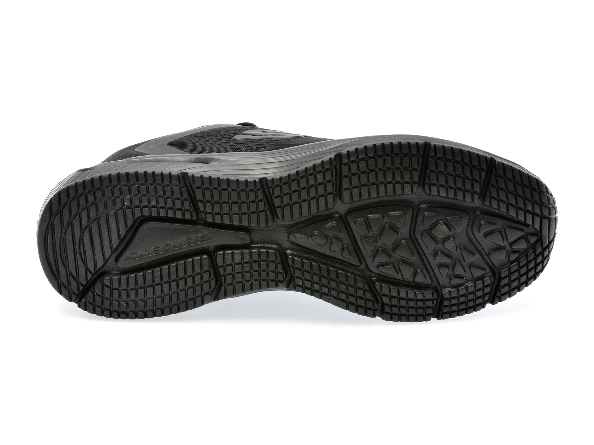 Pantofi SKECHERS negri, DYNA-AIR-PELLAND, din material textil