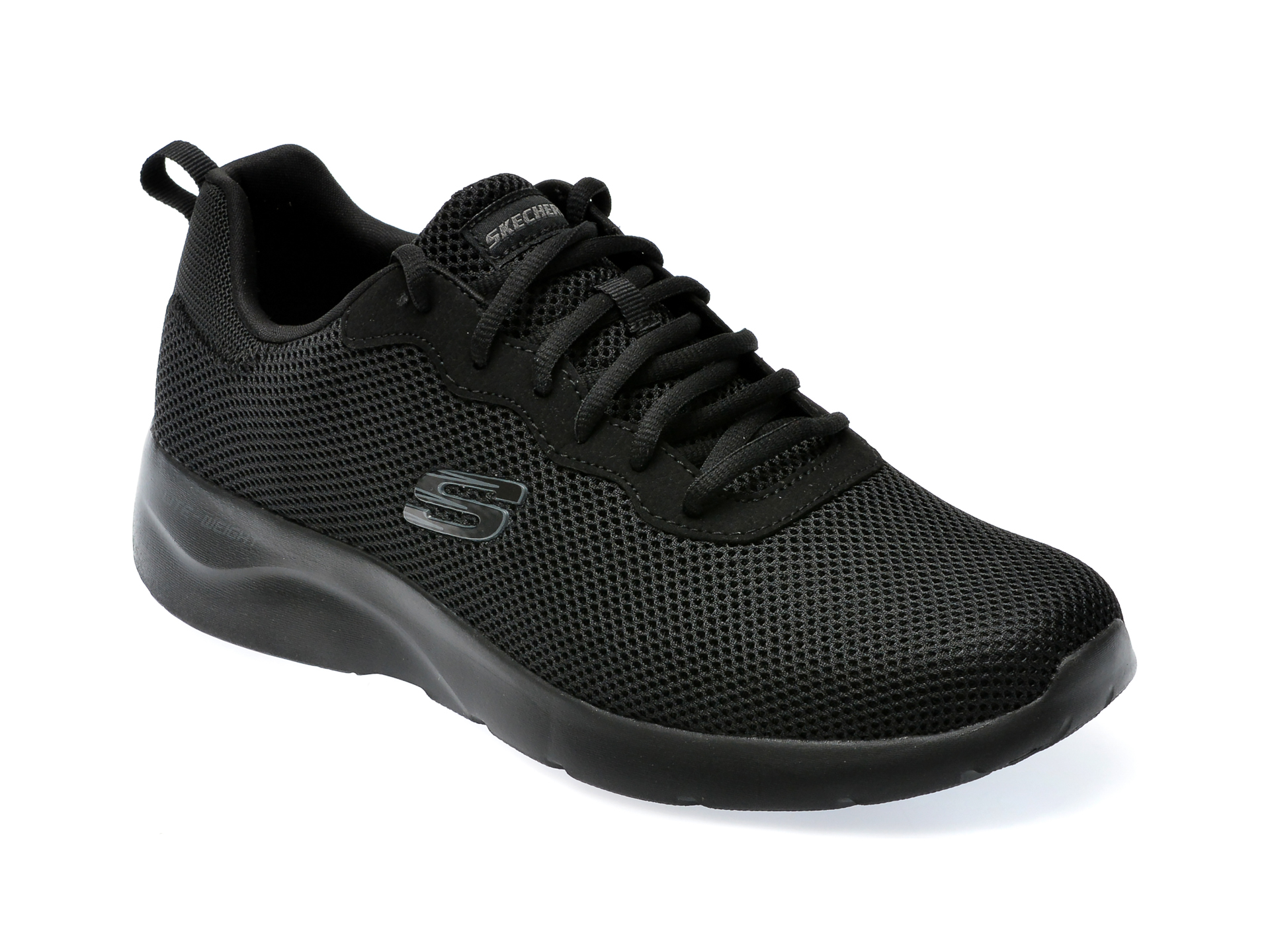 Pantofi SKECHERS negri, DYNAMIGHT 2.0, din material textil /barbati/pantofi imagine super redus 2022