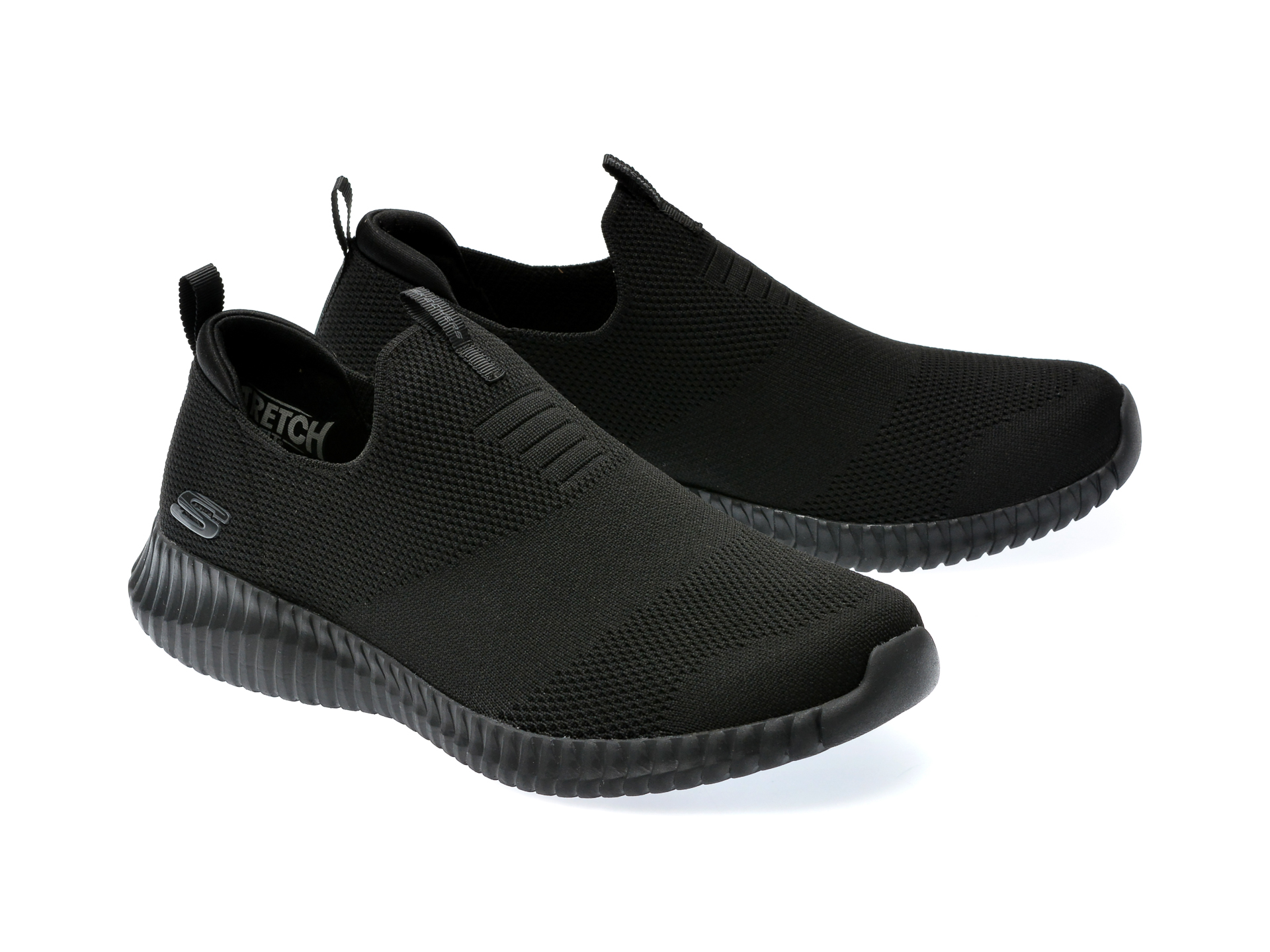Poze Pantofi SKECHERS negri, ELITE FLEX, din material textil otter.ro