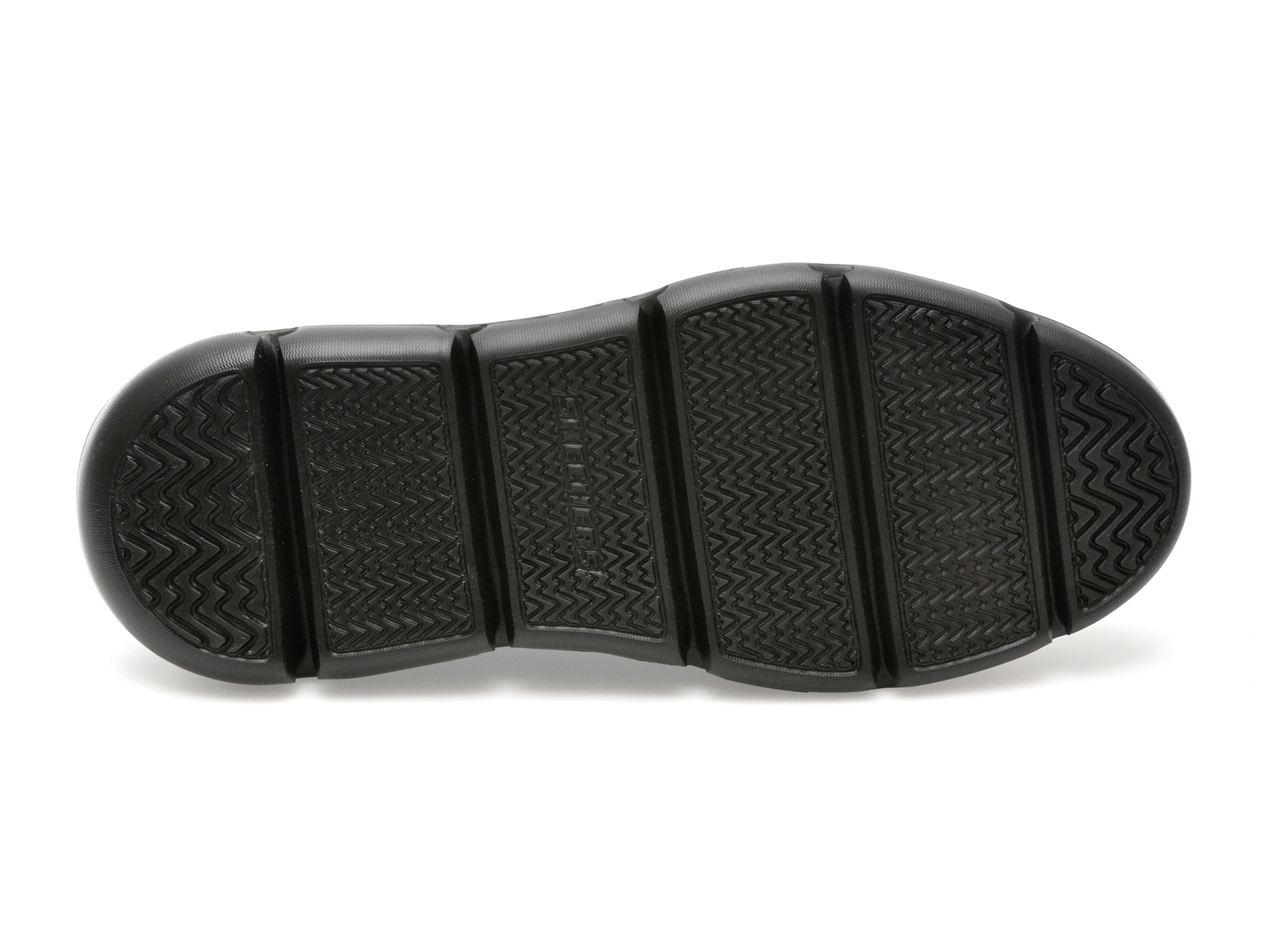 Pantofi SKECHERS negri, GARZA-GERVIN, din piele naturala