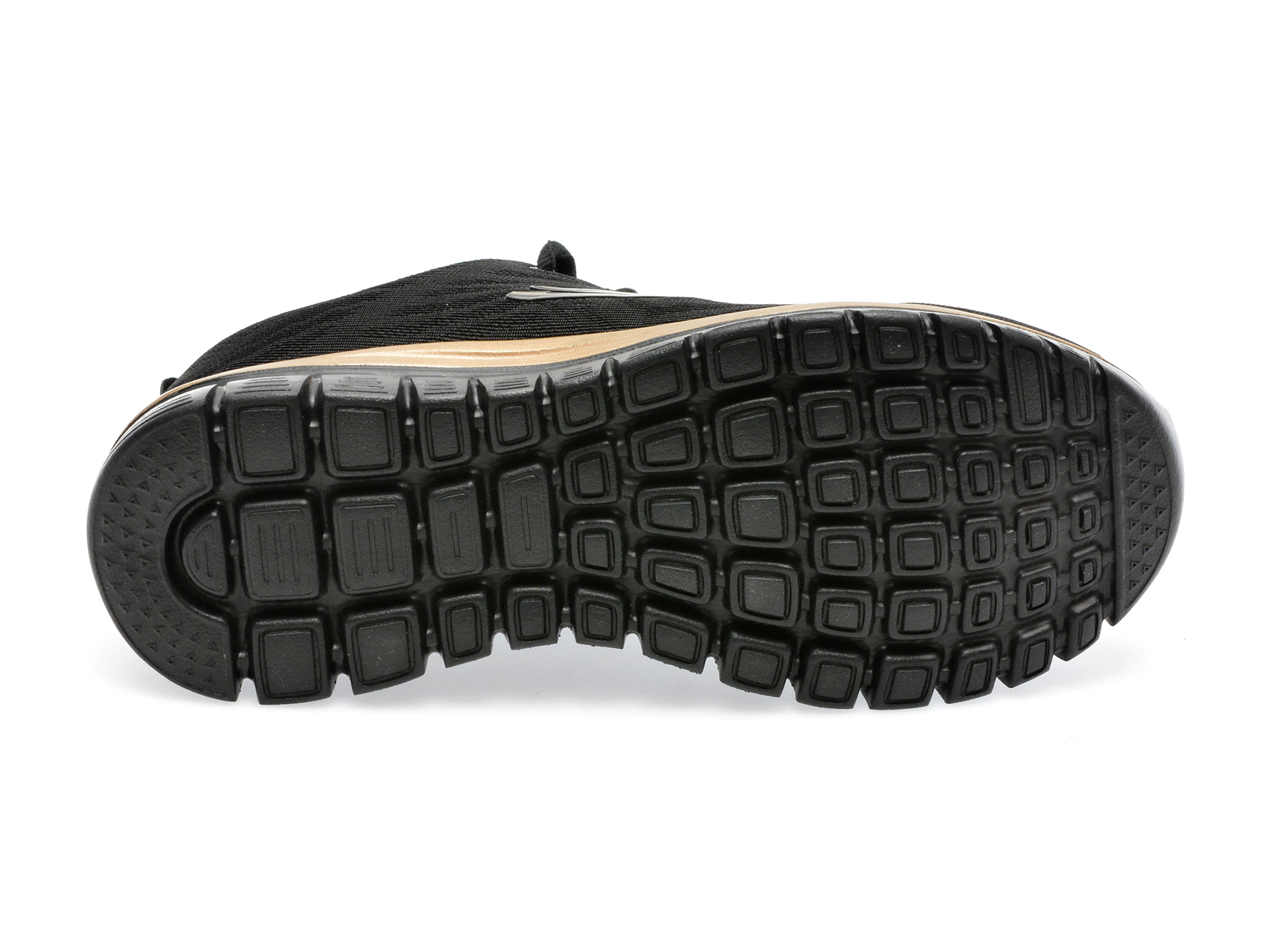 Pantofi SKECHERS negri, GRACEFUL-GET CONNECT, din material textil