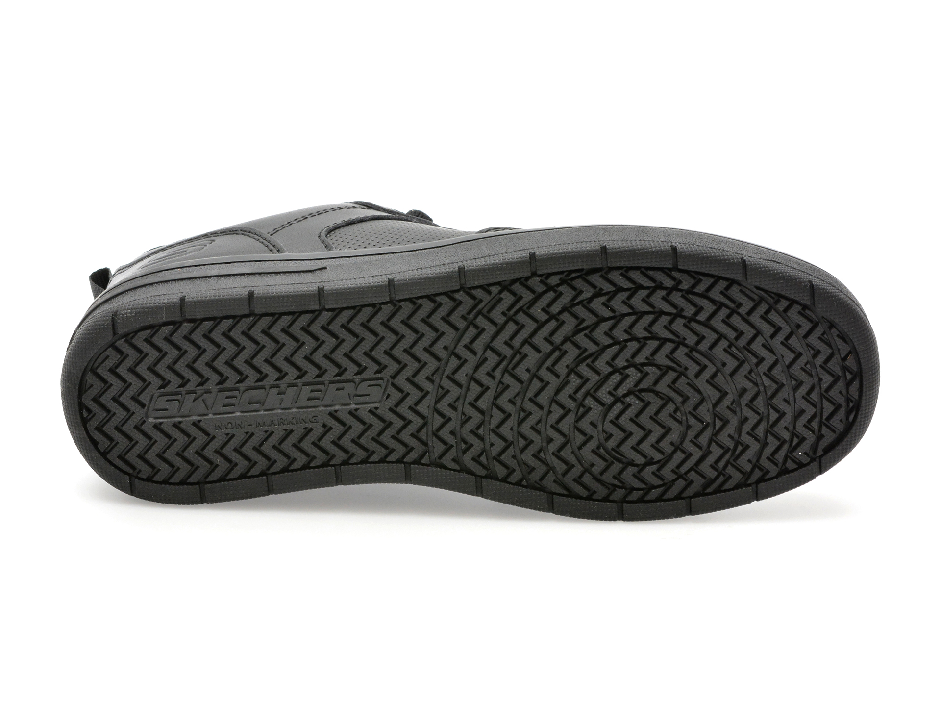Pantofi SKECHERS negri, SMOOTH STREET-GENZO, din piele ecologica