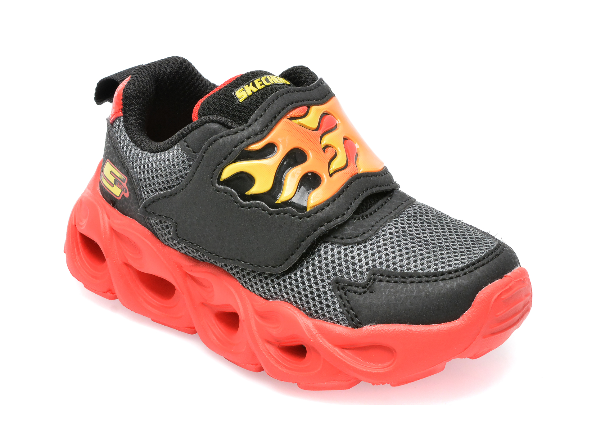 Pantofi SKECHERS negri, THERMO-FLASH, din material textil /copii/incaltaminte imagine super redus 2022