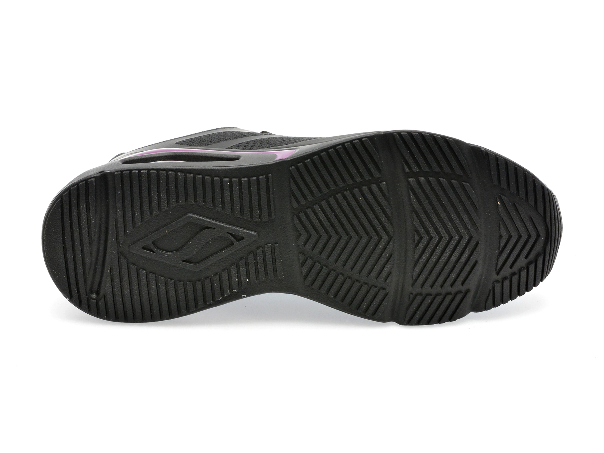 Pantofi SKECHERS negri, TRES-AIR UNO-MODER, din material textil